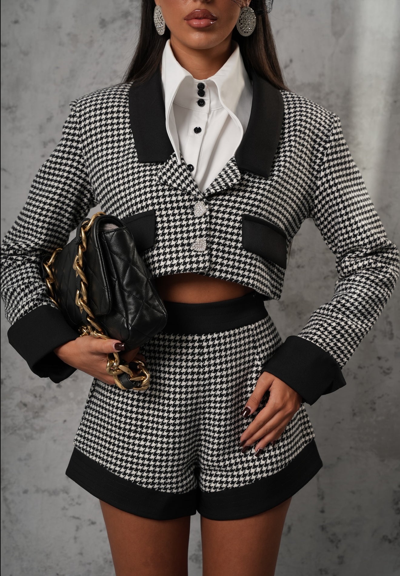 COORDINATO PIED DE POULE MARYLN B/W