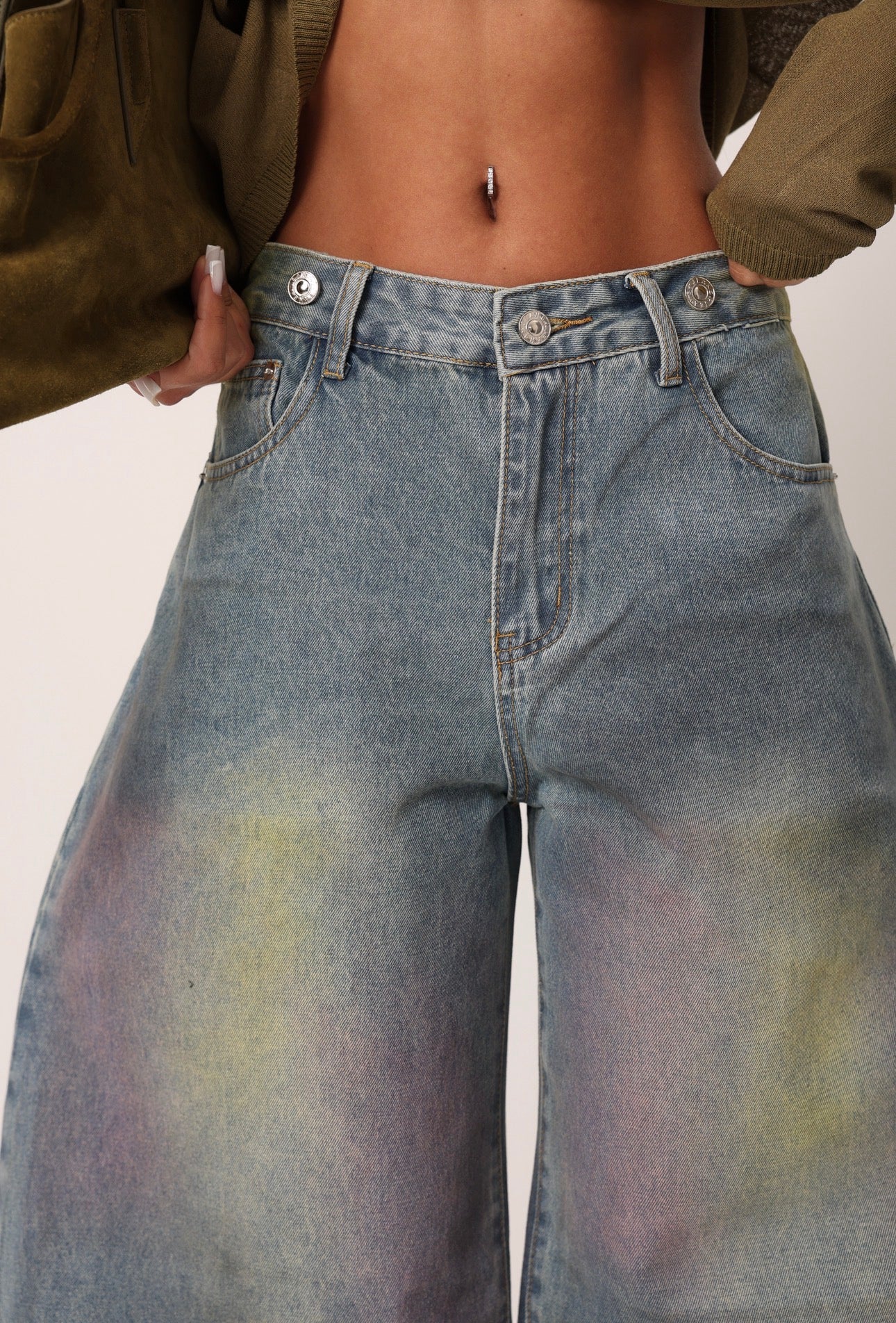 JEANS BALLOON LINNET SFUMATURE COLORATE