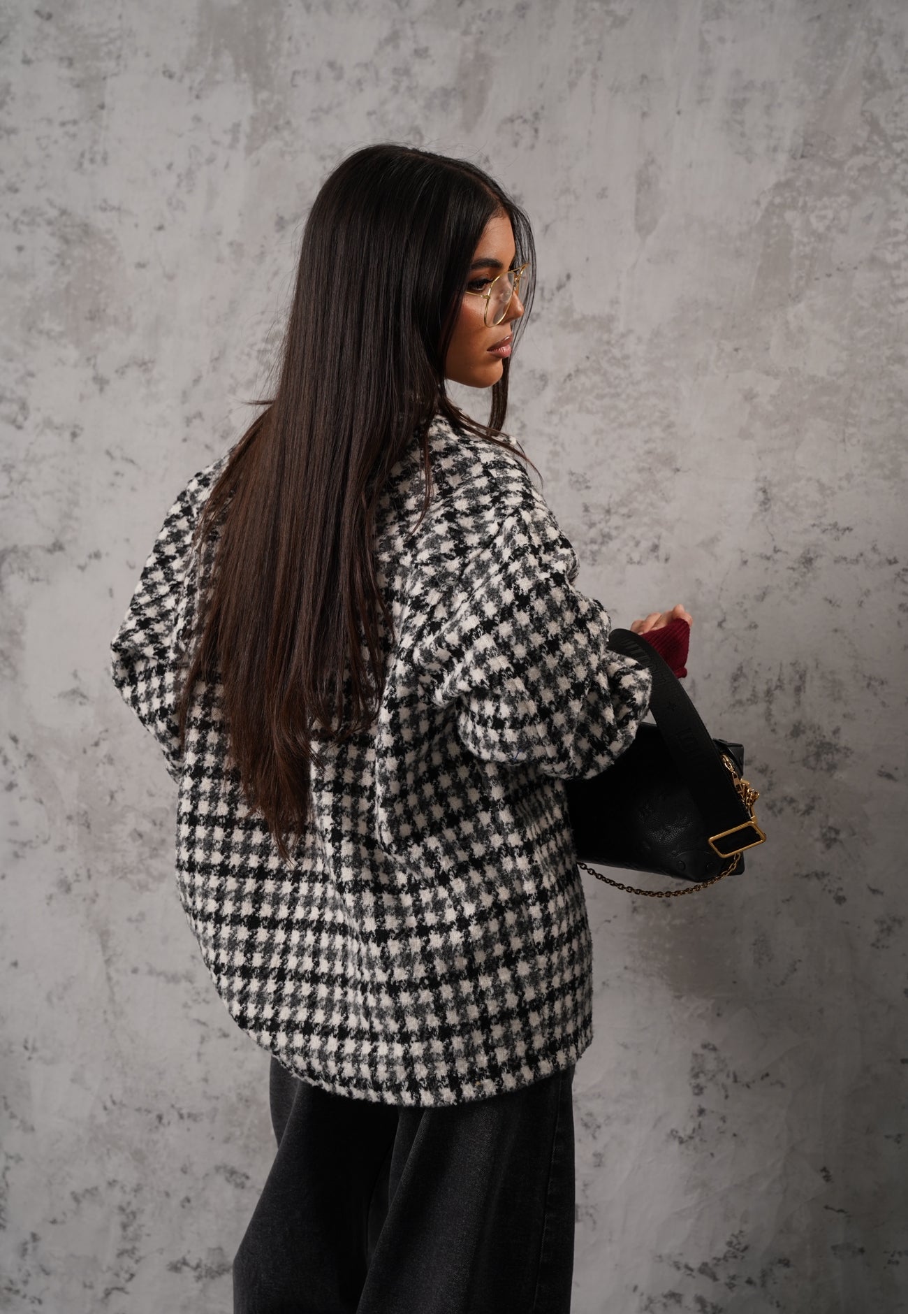 GIACCA/CAMICIA PIED DE POULE SIVIGLIA BLACK/WHITE