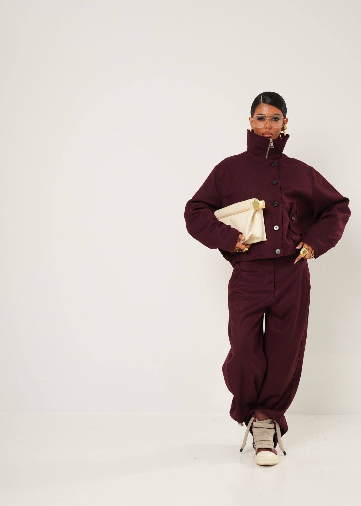 Bomber Nyssa bordeaux