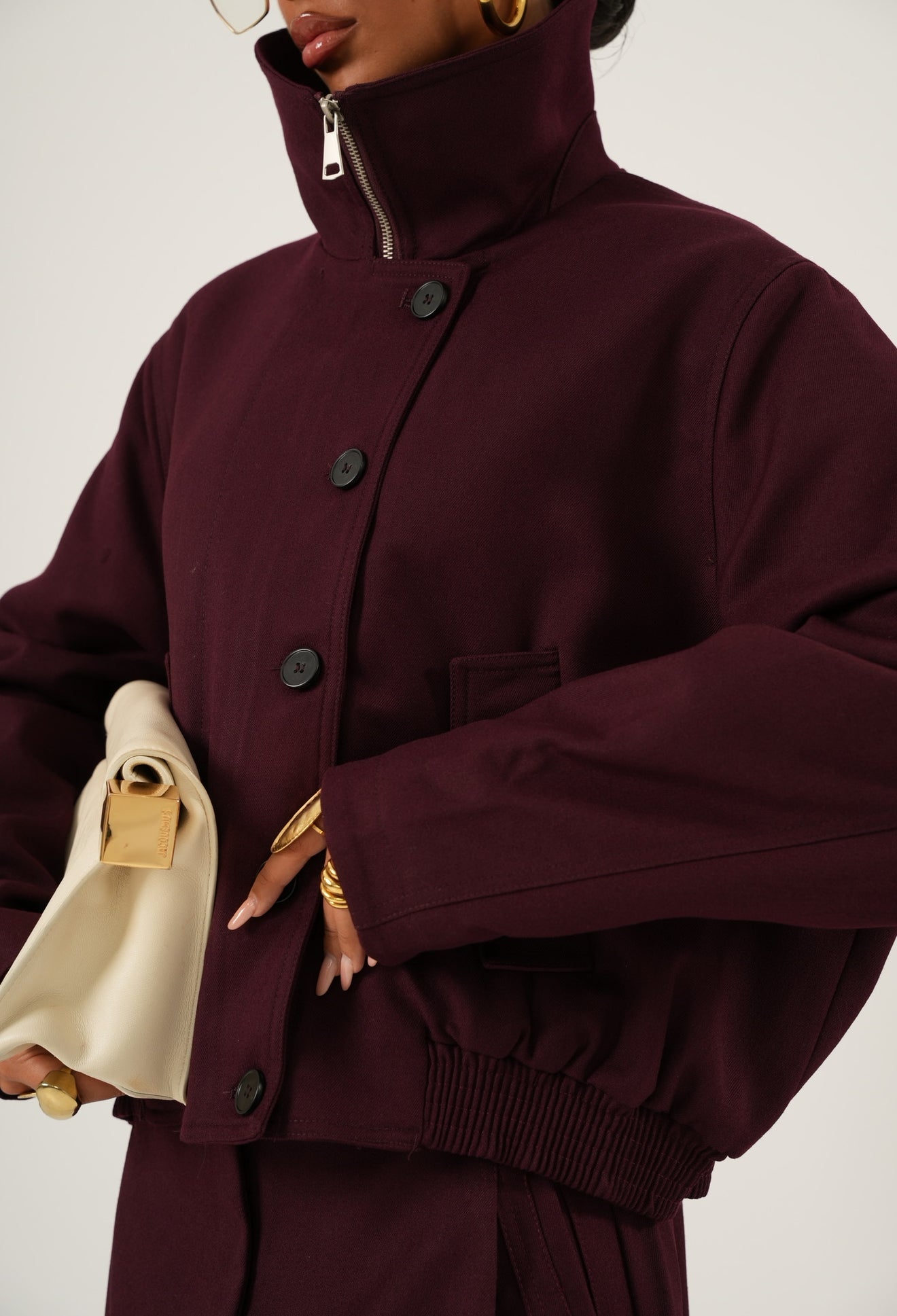 Bomber Nyssa bordeaux