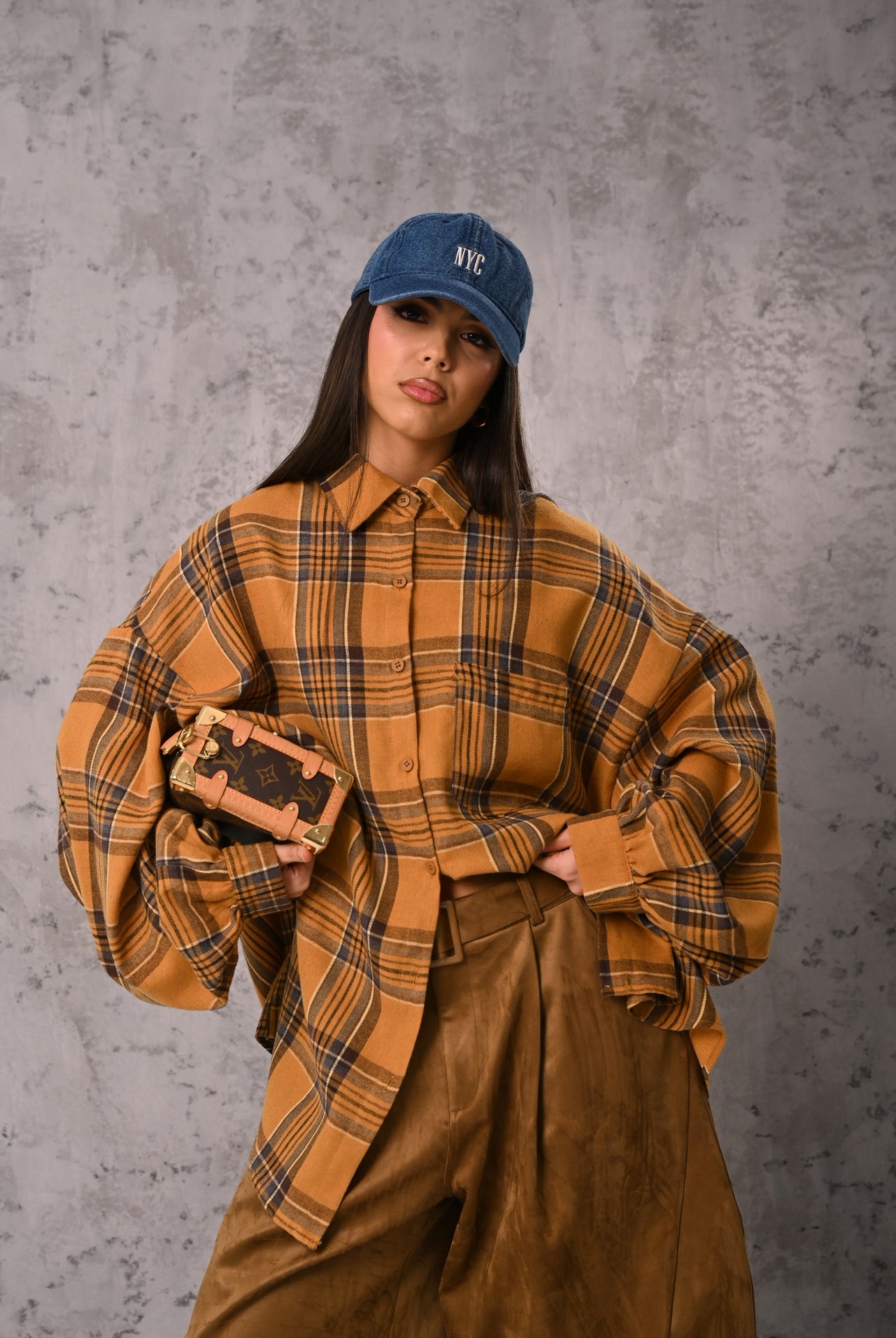 CAMICIA TARTAN CRIME SENAPE