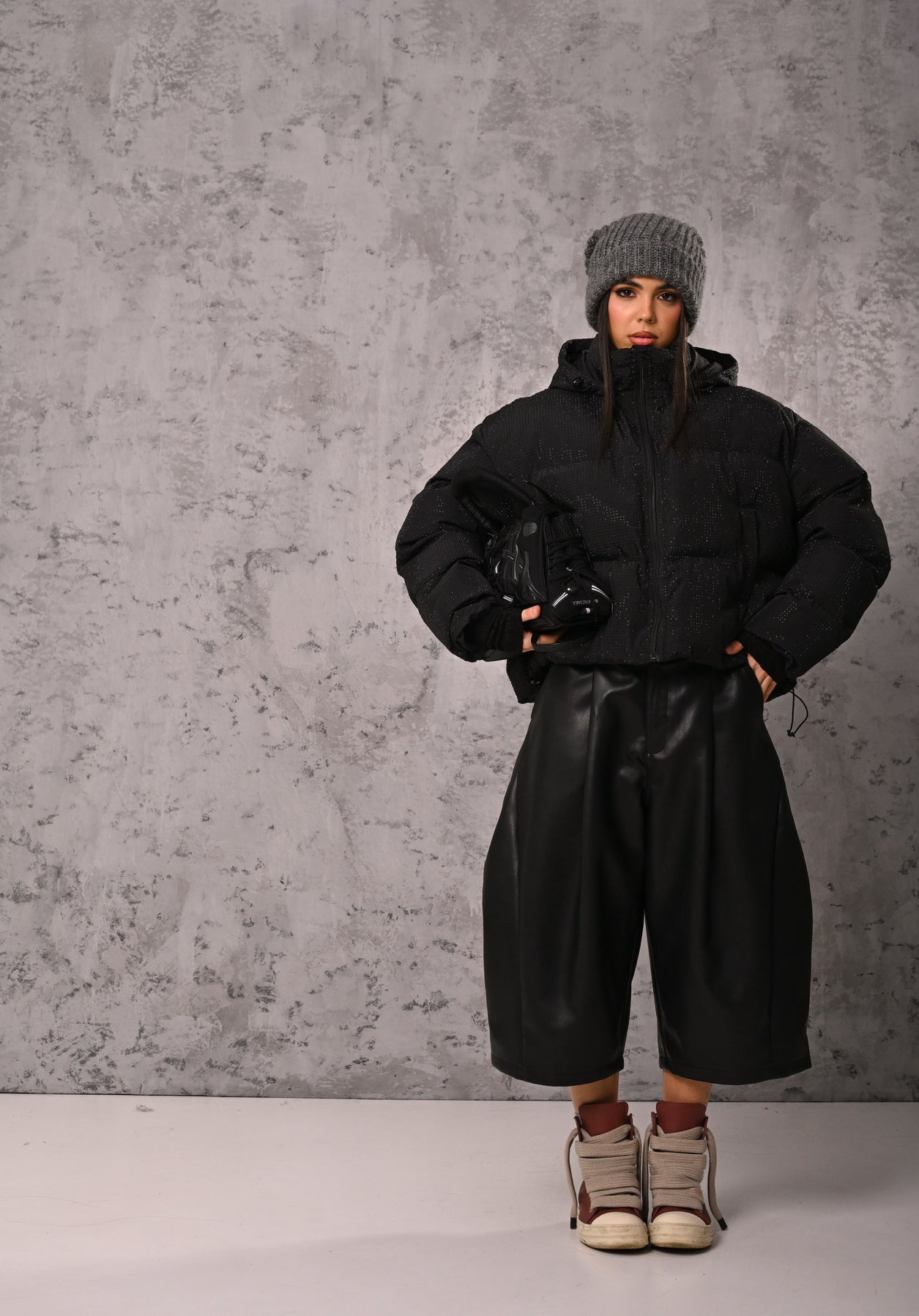 BERMUDA ECOPELLE SARANDA NERI