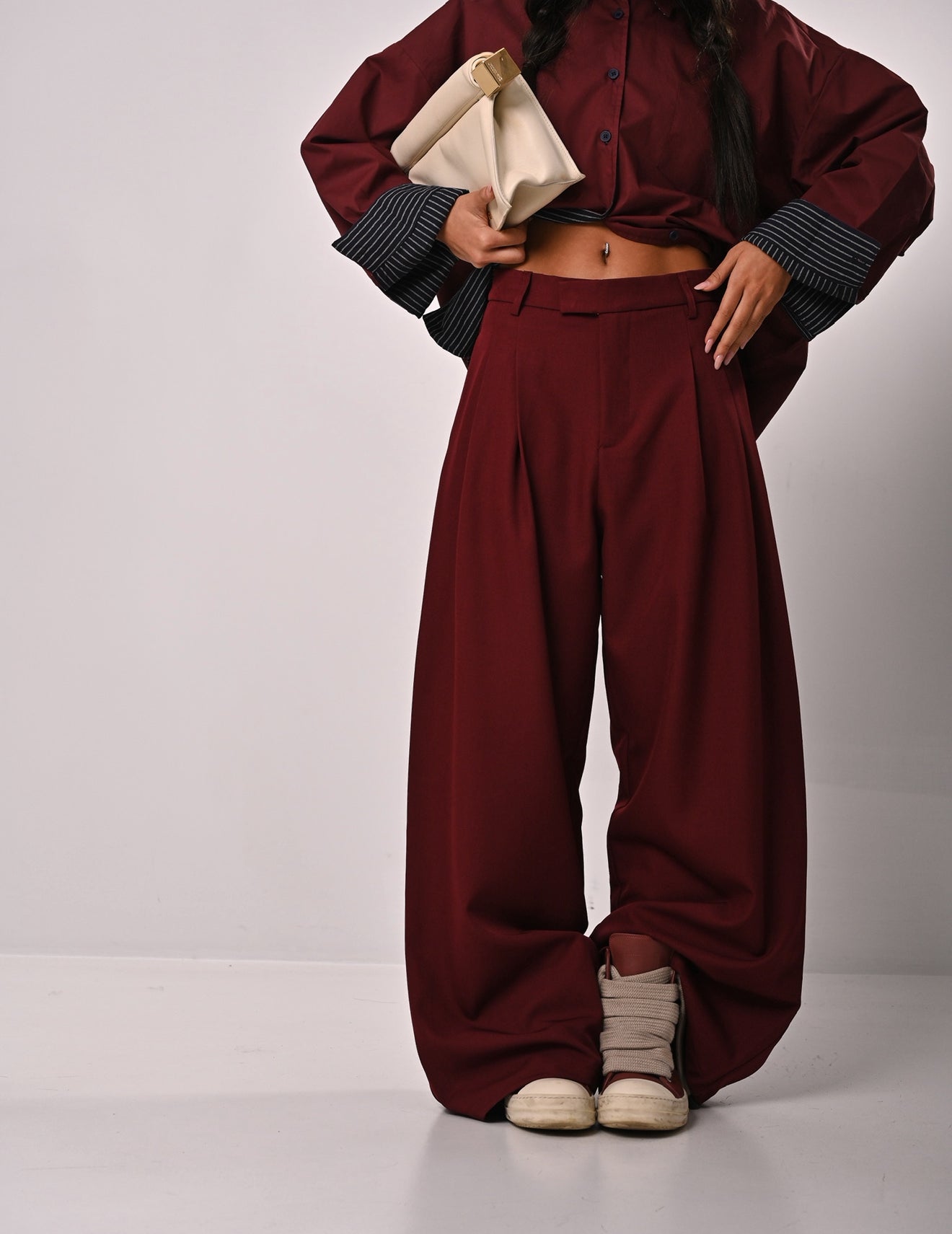 PANTALONI SWAMI BORDEAUX
