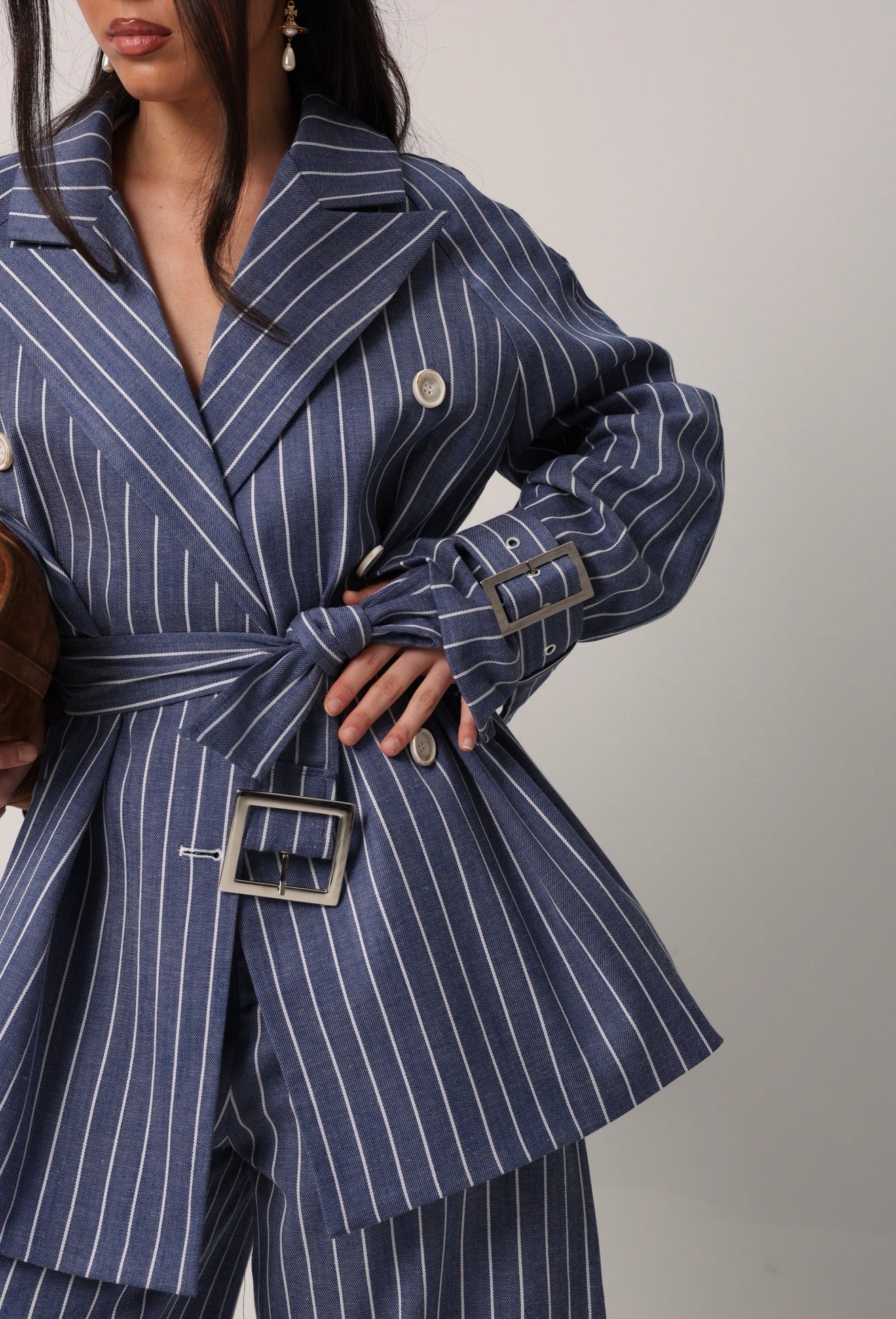 GIACCA GESSATA HAPPINING DENIM BLU BY LUMINA