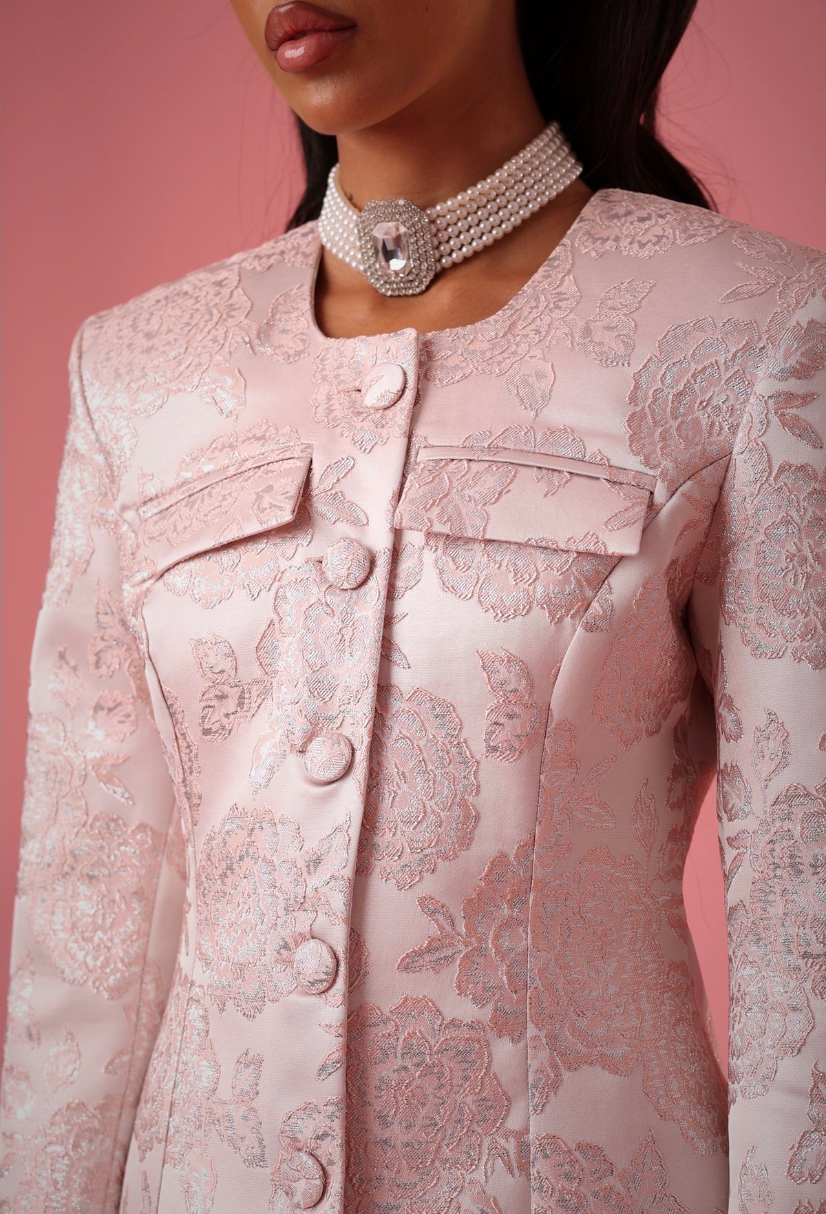 BLAZER FIORATO VAYNE ROSA BY MARZIA MANGO
