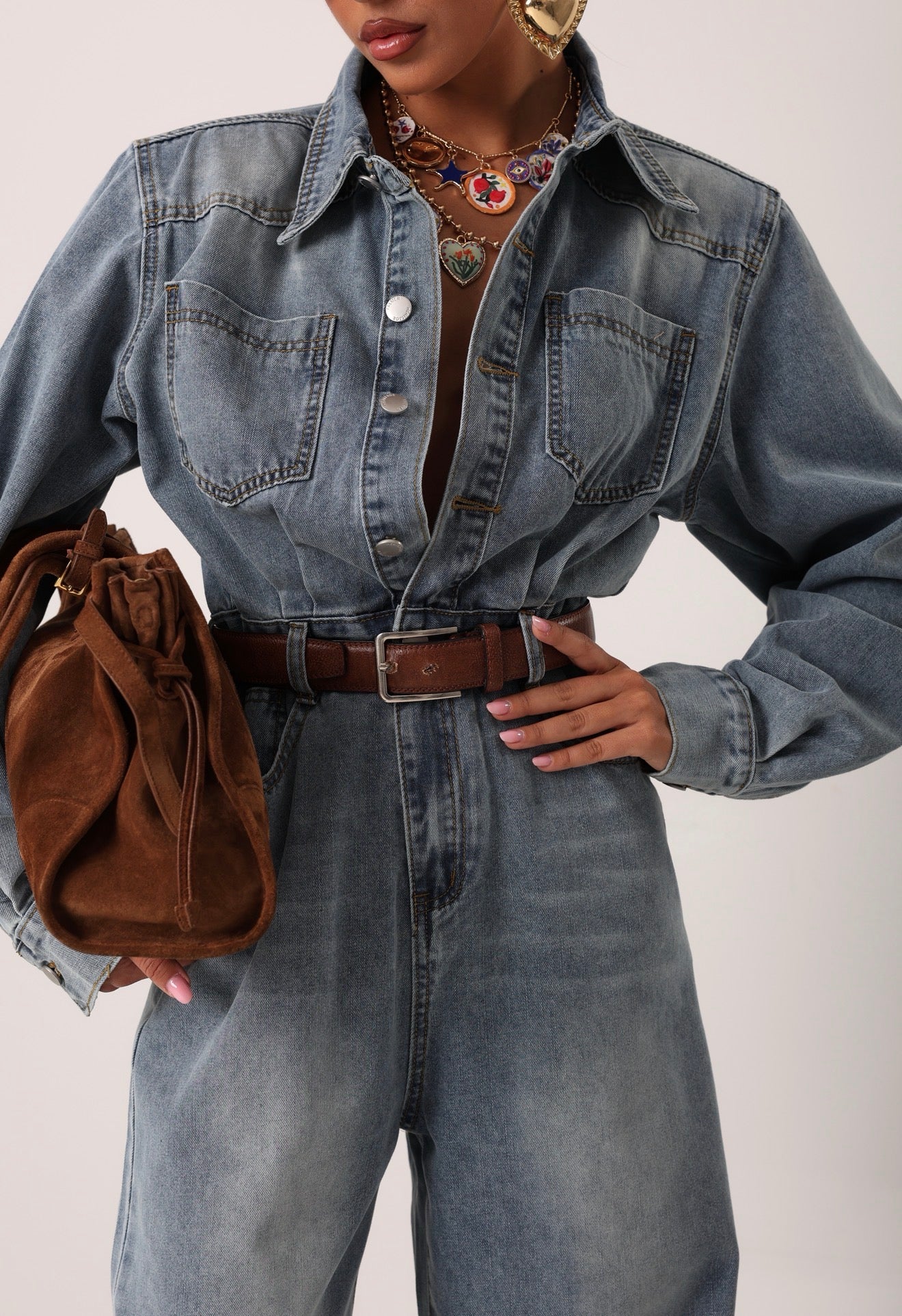 TUTA SPALLINE LUCINDA DENIM