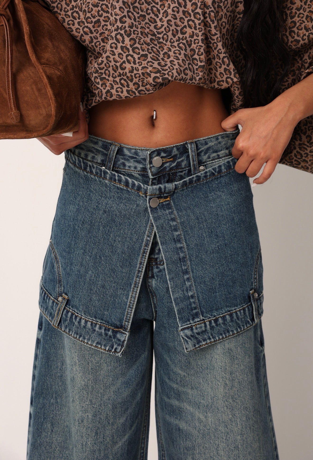 JEANS SCARLETT DENIM SCURO+ GONNELLINA