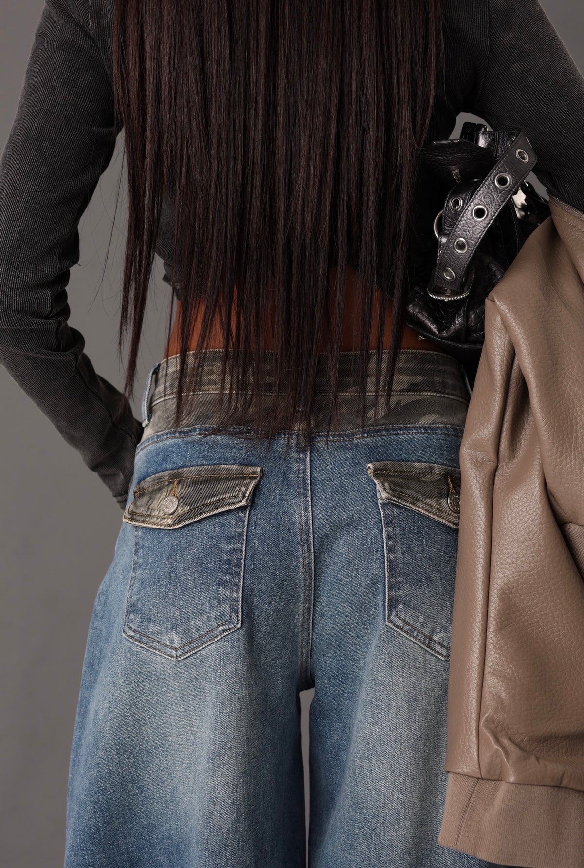 JEANS DOUBLE DENIM VITTY + BUSTINO CAMOUFLAGE