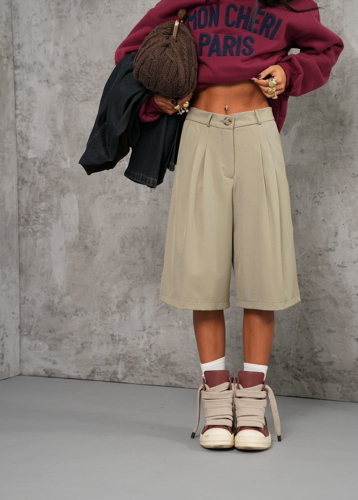 Bermuda Clody verde oliva