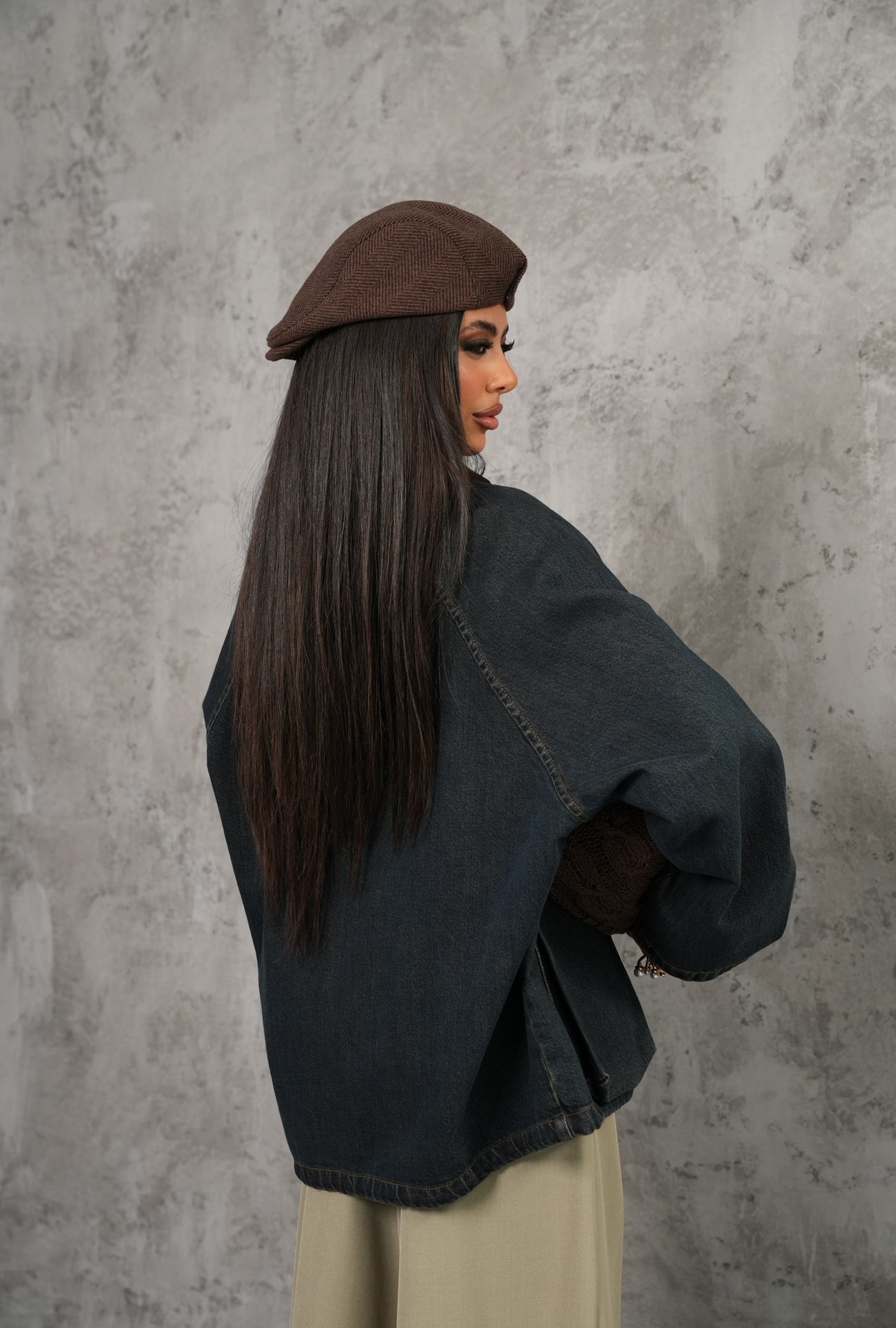 Giacca Emanuela denim scuro By Lumina