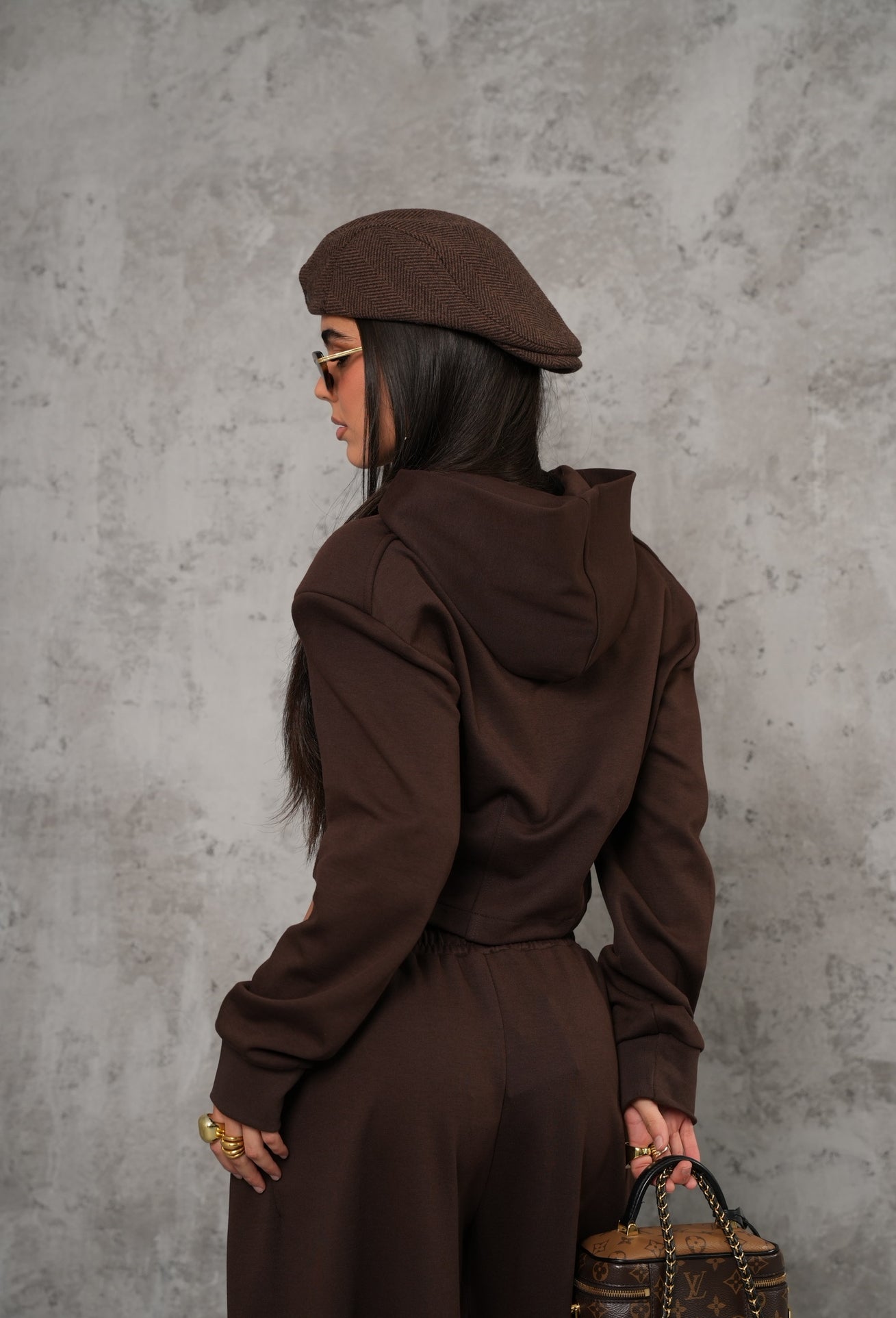 Felpina crop Svea marrone By Lumina