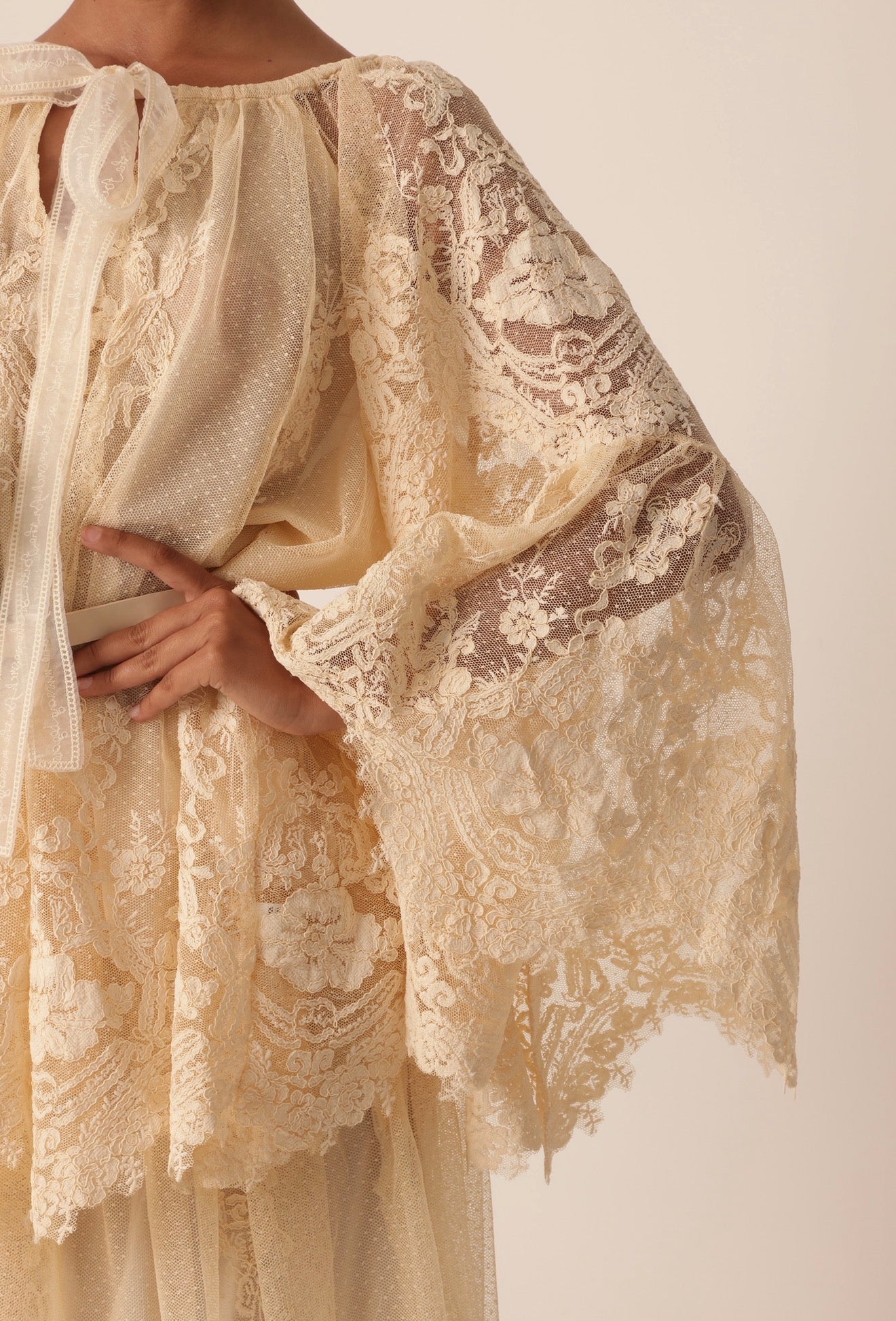 COORDINATO PIZZO KESIA VANIGLIA