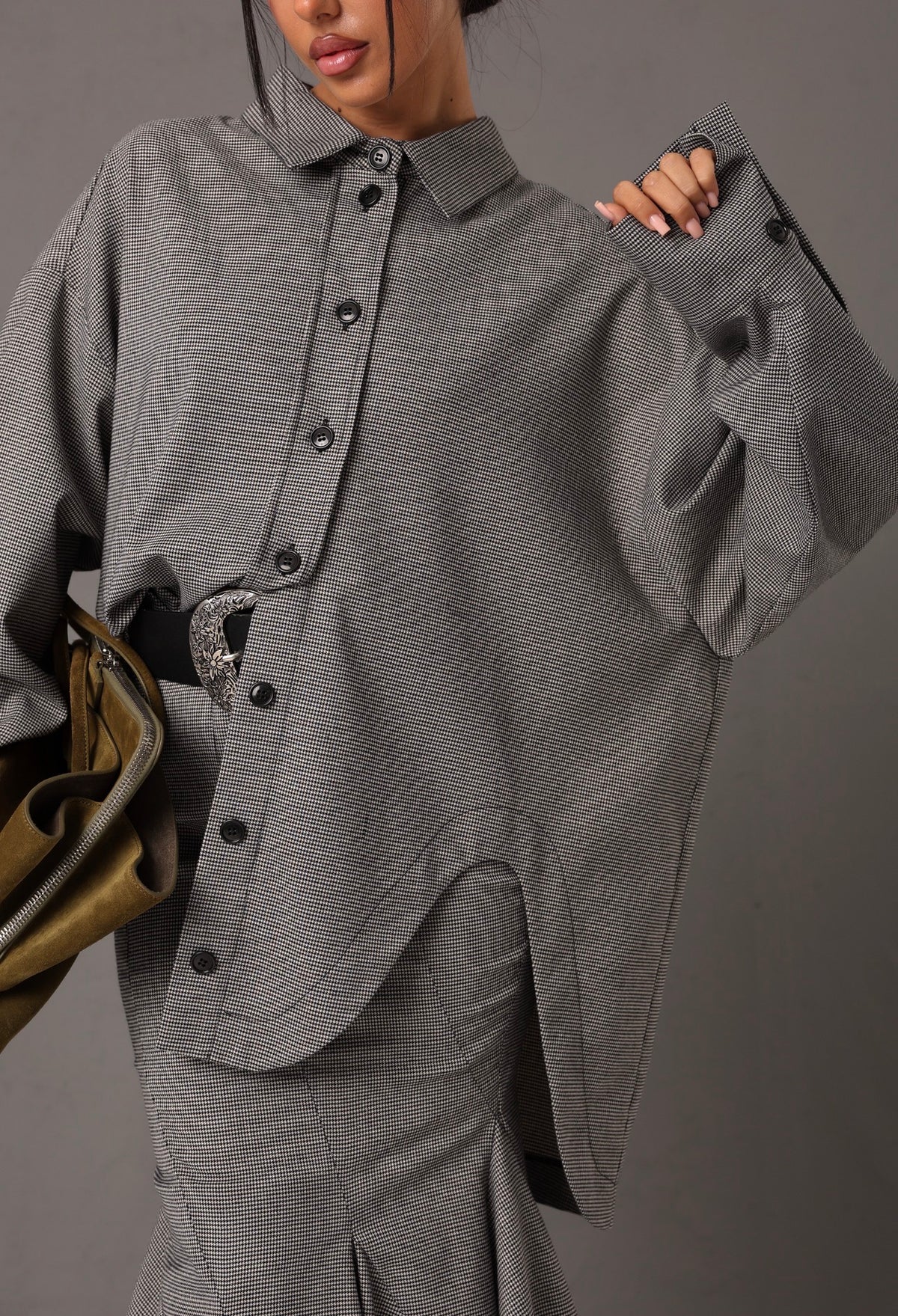 CAMICIA PIED DE POULE BERTIE BY MARZIA MANGO