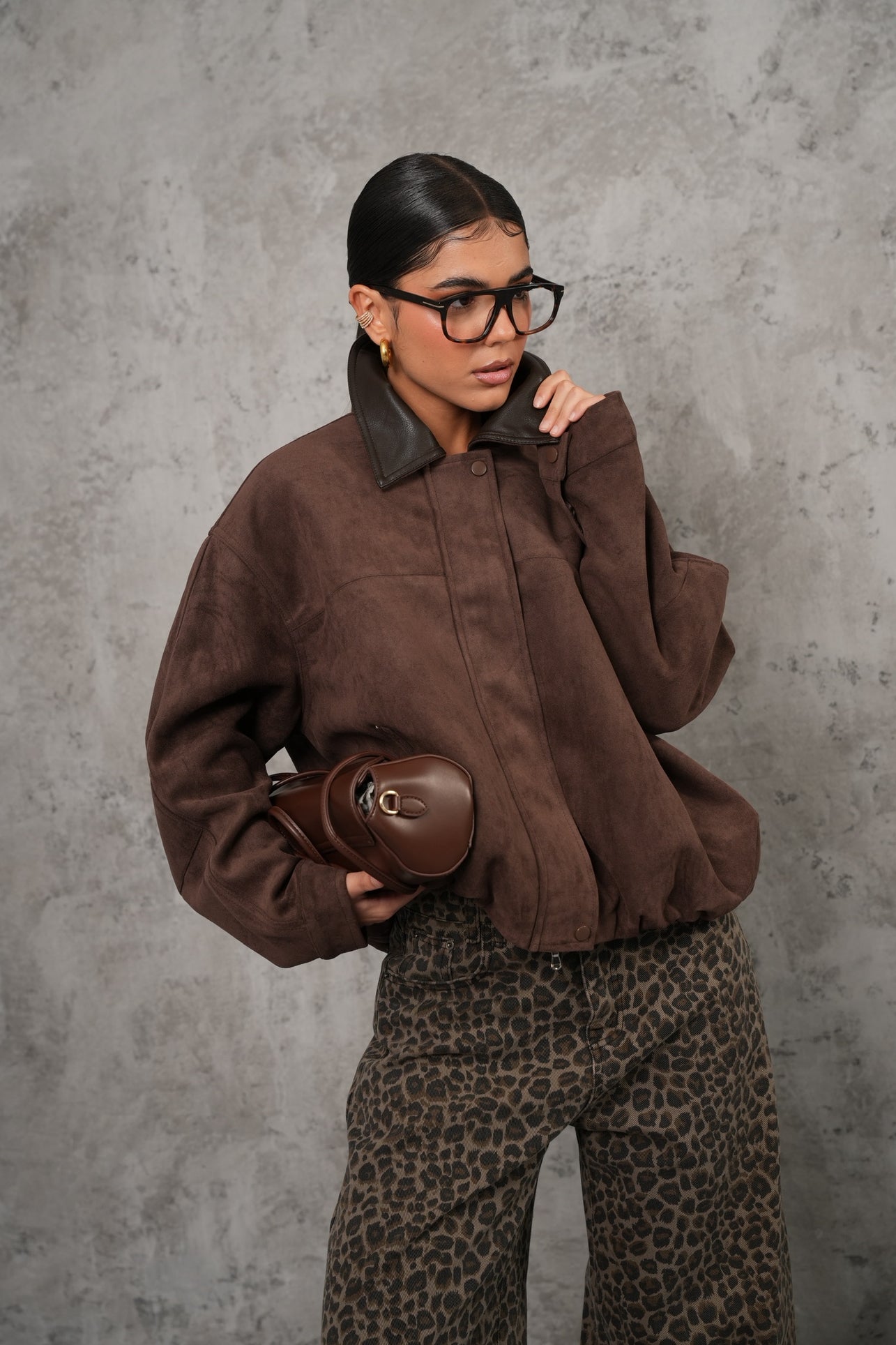 Giacchino ecocamoscio Rock marrone