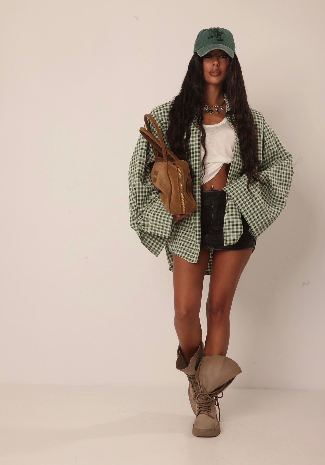 CAMICIA QUADRETTI KENDRA VERDE