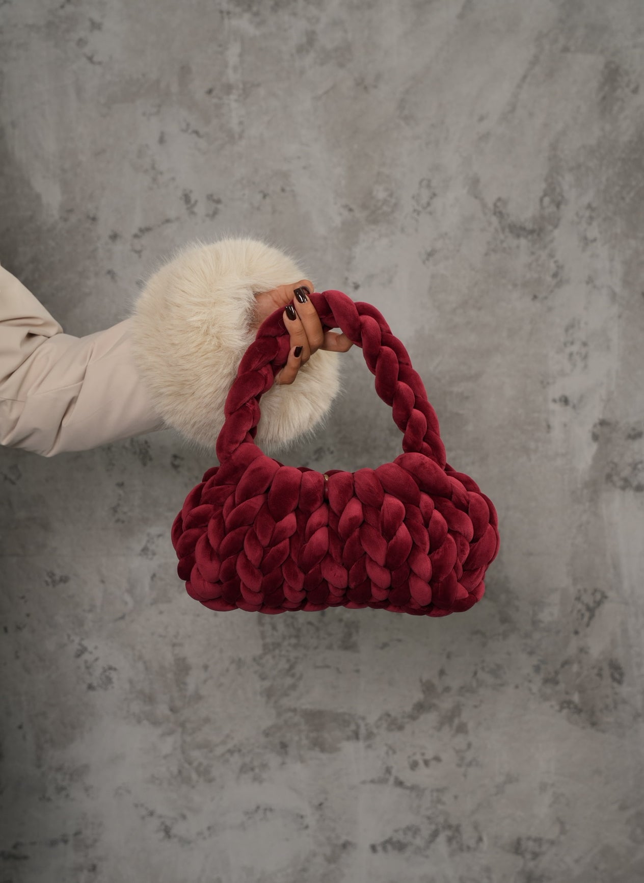 Borsa Marshmallow rossa