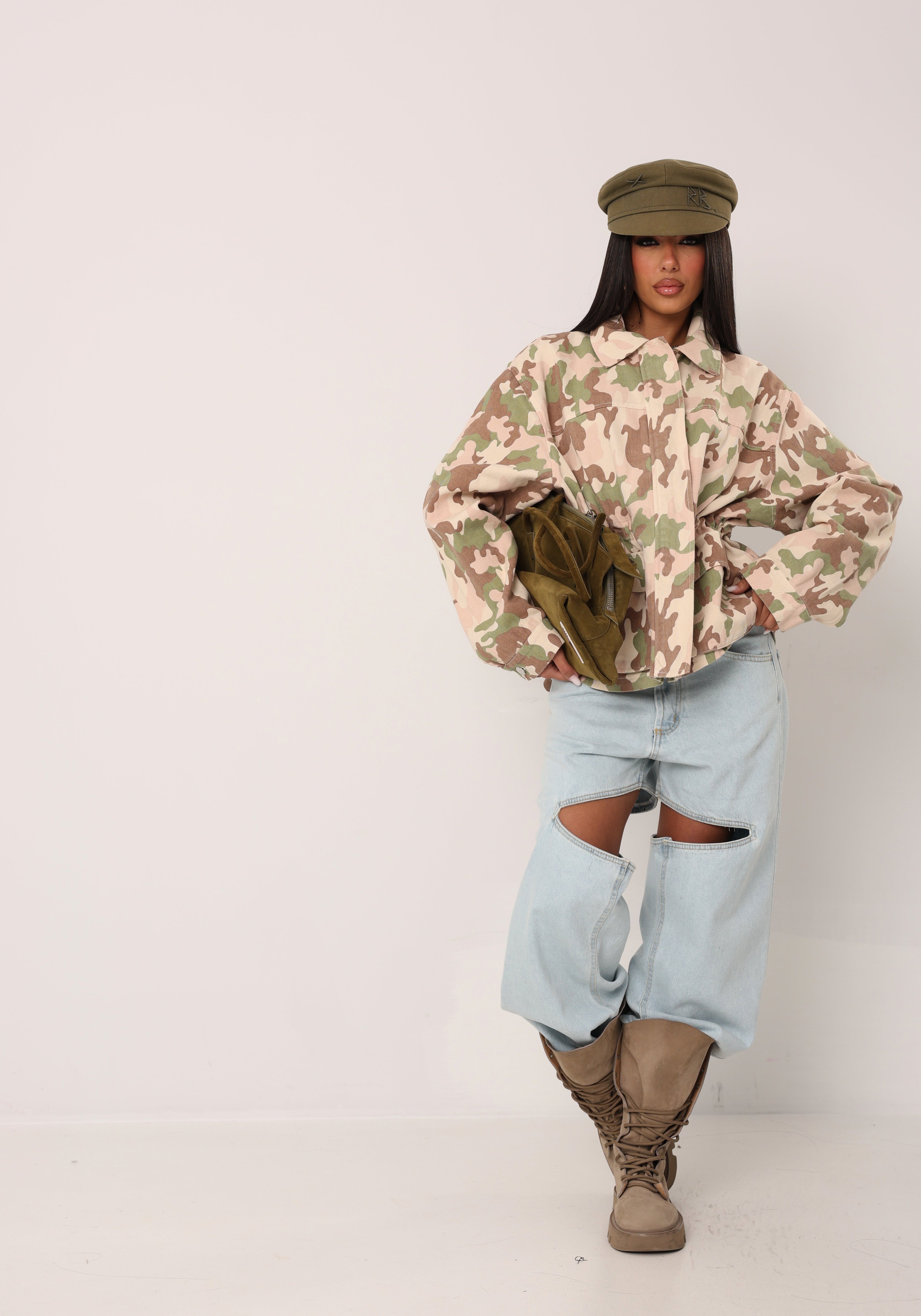 GIACCA MARZIA CAMOUFLAGE ROSA BY LUMINA