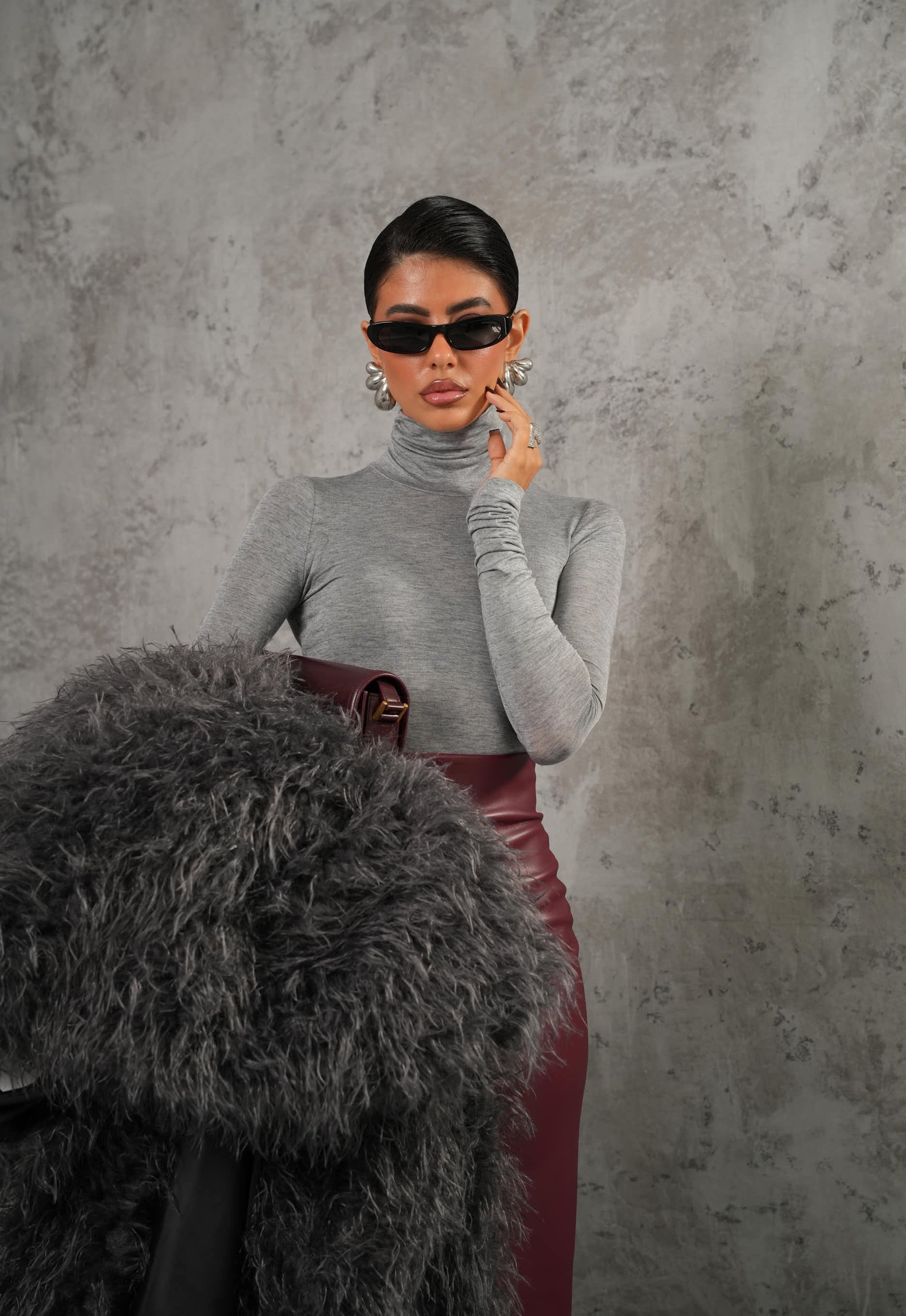 MAGLIA COLLO ALTO ALLISON GRIGIA BY MARZIA MANGO