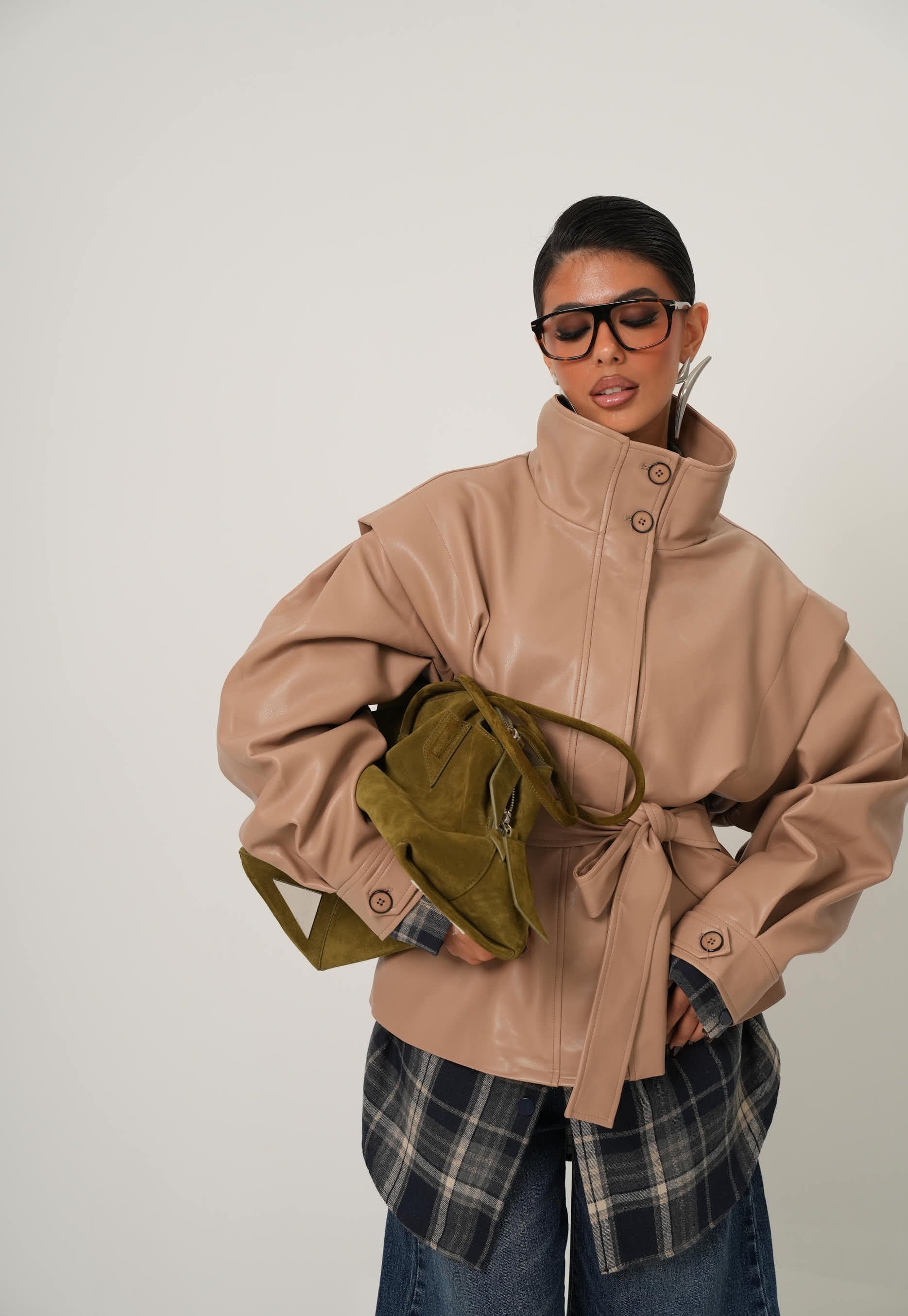 GIACCA ECOPELLE FABYAN BEIGE