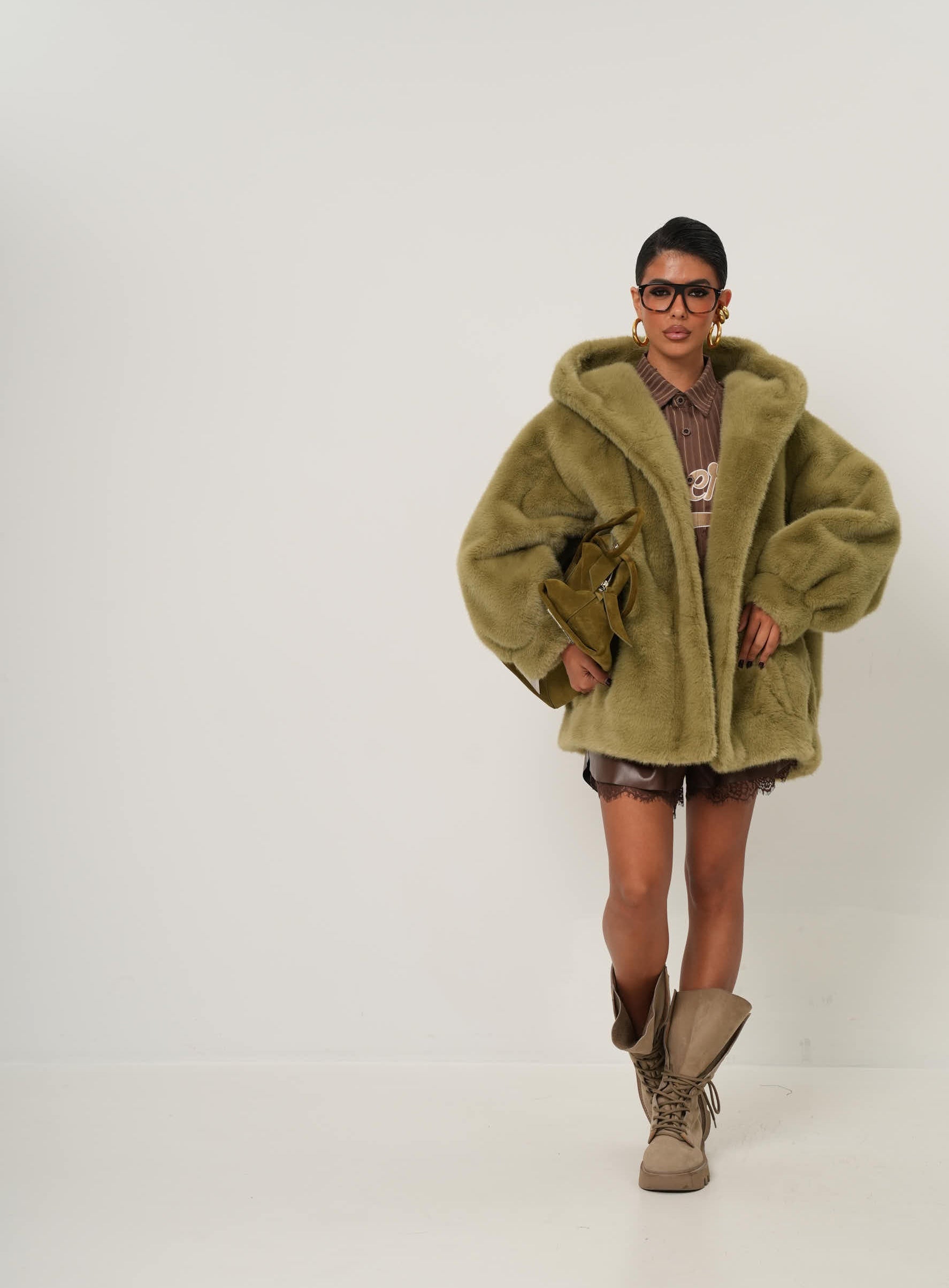 ECO-PELLICCIA NICOLE VERDE