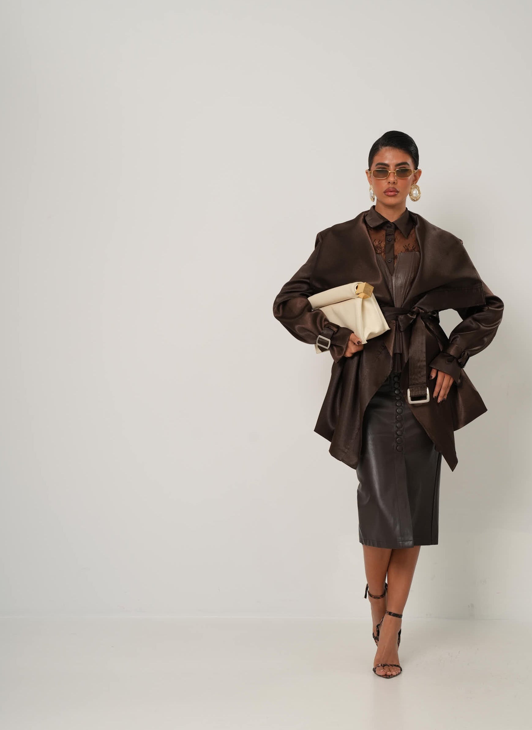 LONGUETTE ECOPELLE FELIX MARRONE