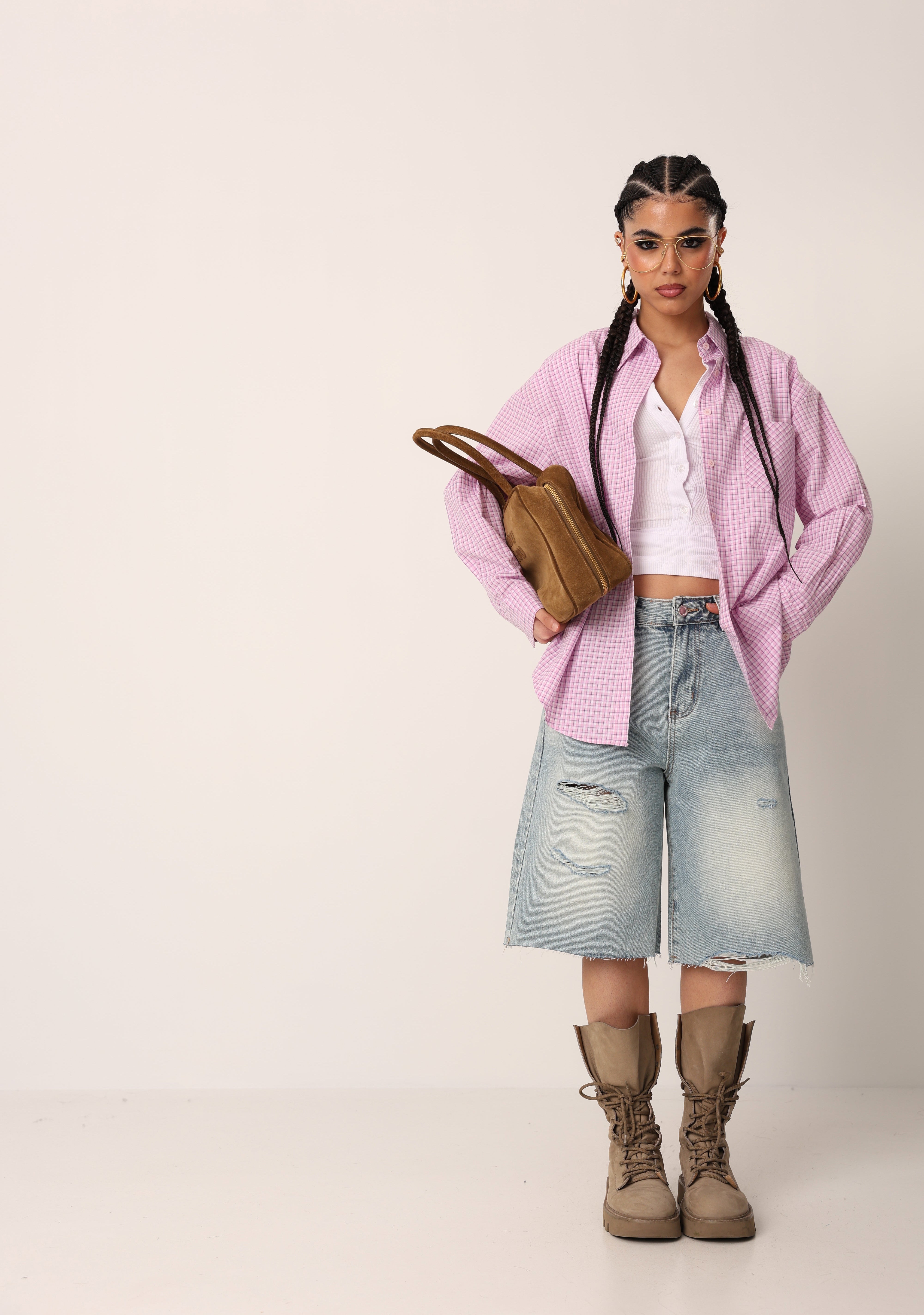 BERMUDA ROTTURE FLORIANA DENIM