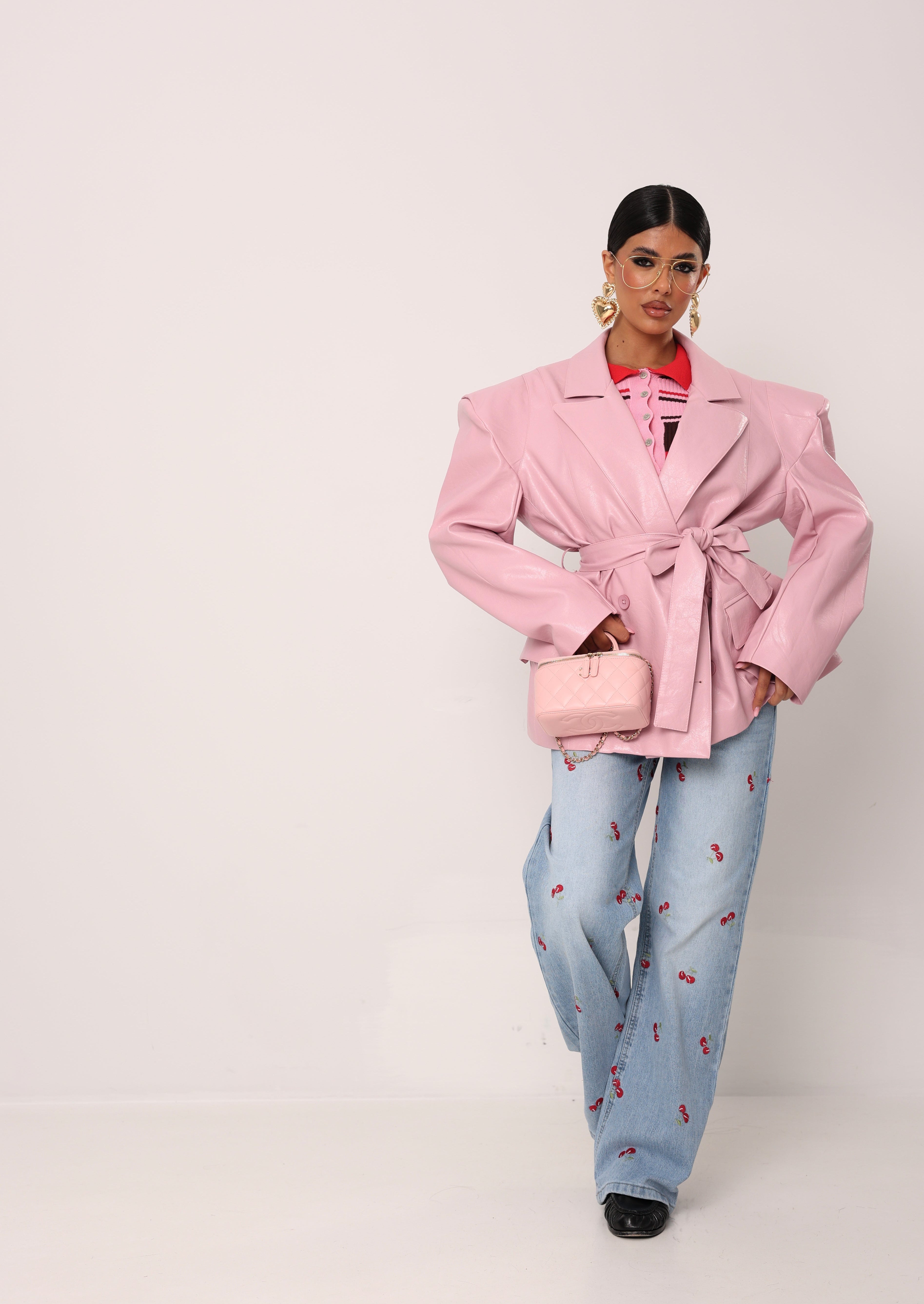 GIACCA ECOPELLE BIRGIT ROSA