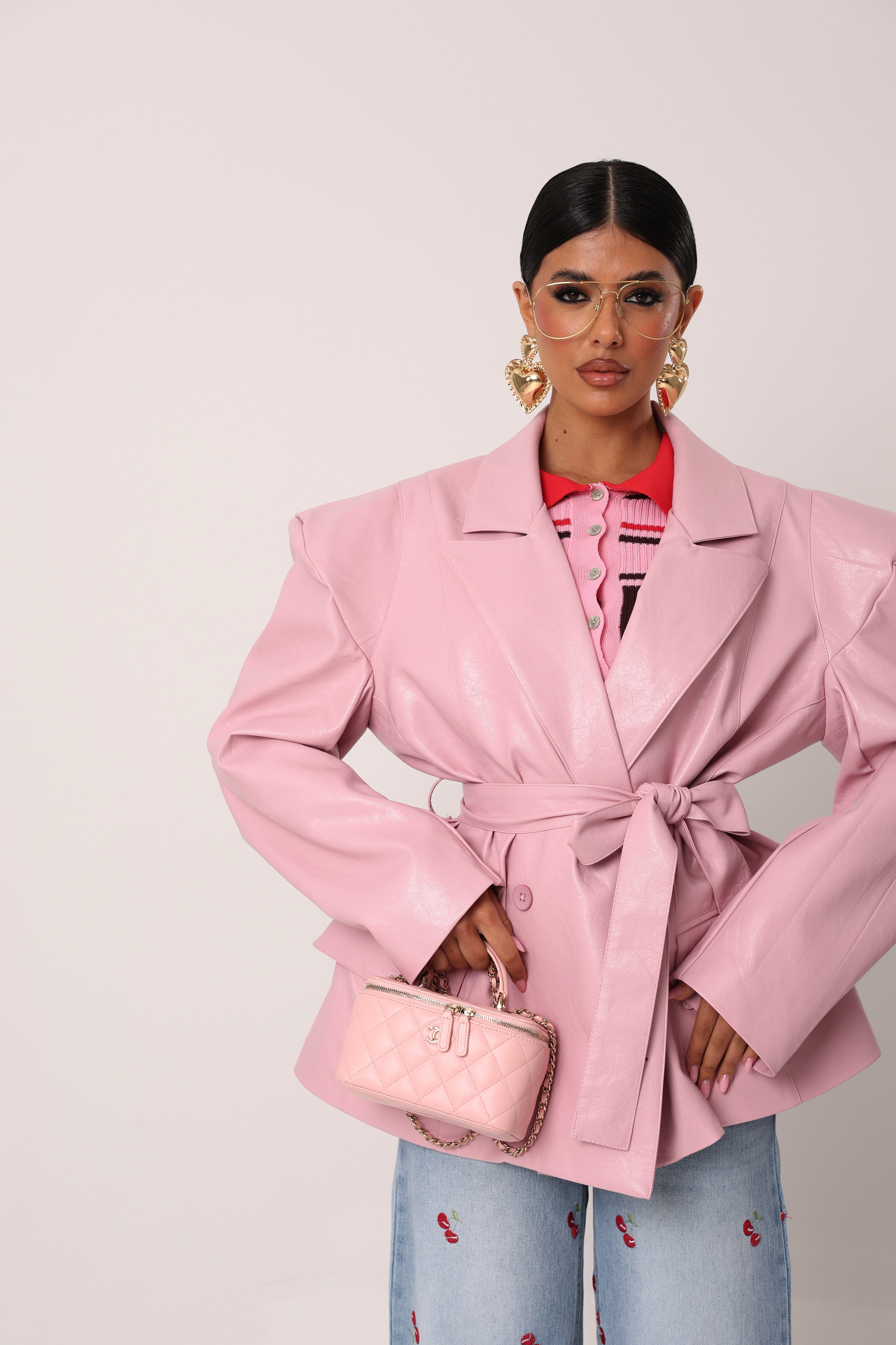 GIACCA ECOPELLE BIRGIT ROSA