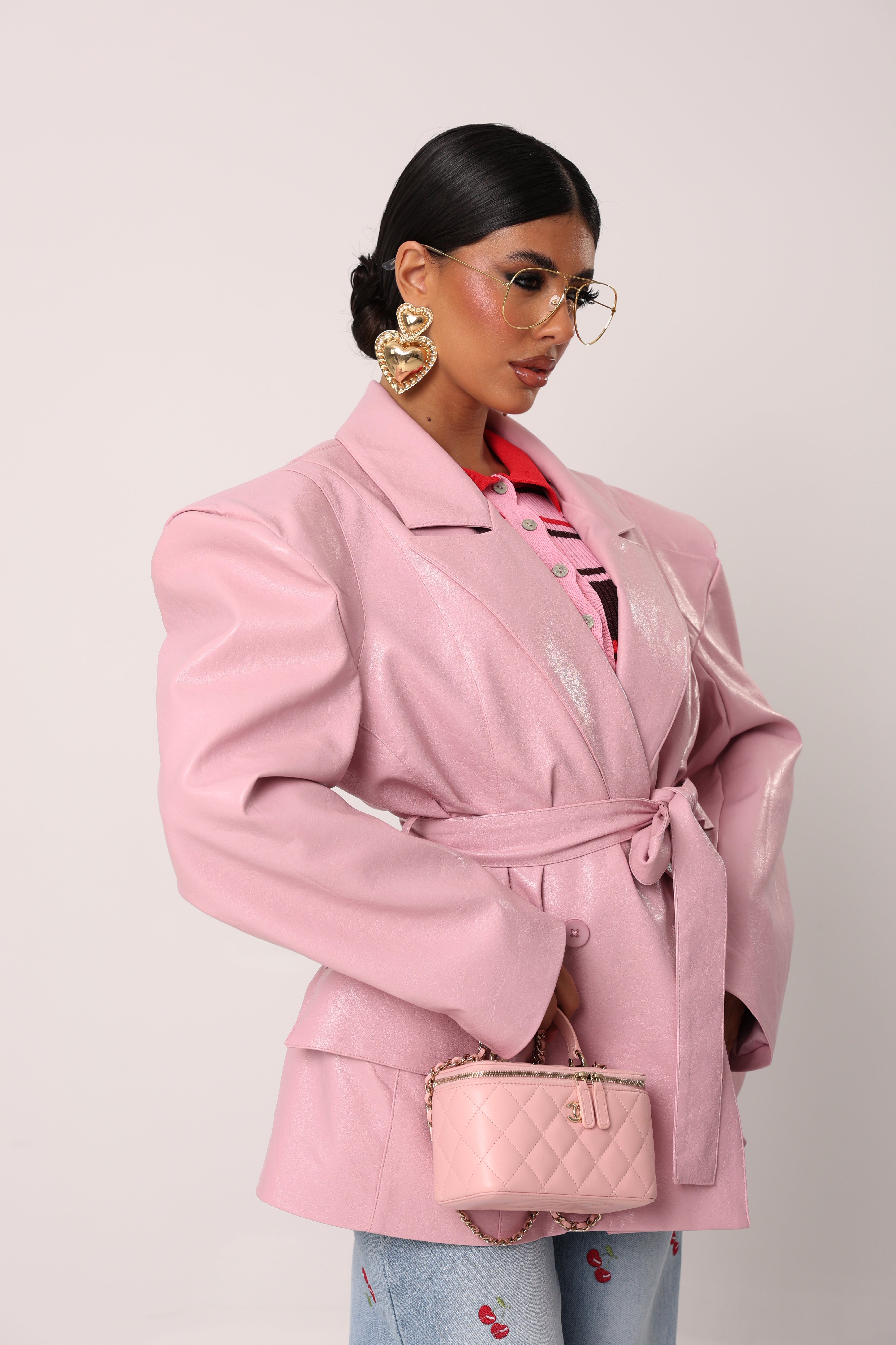 GIACCA ECOPELLE BIRGIT ROSA