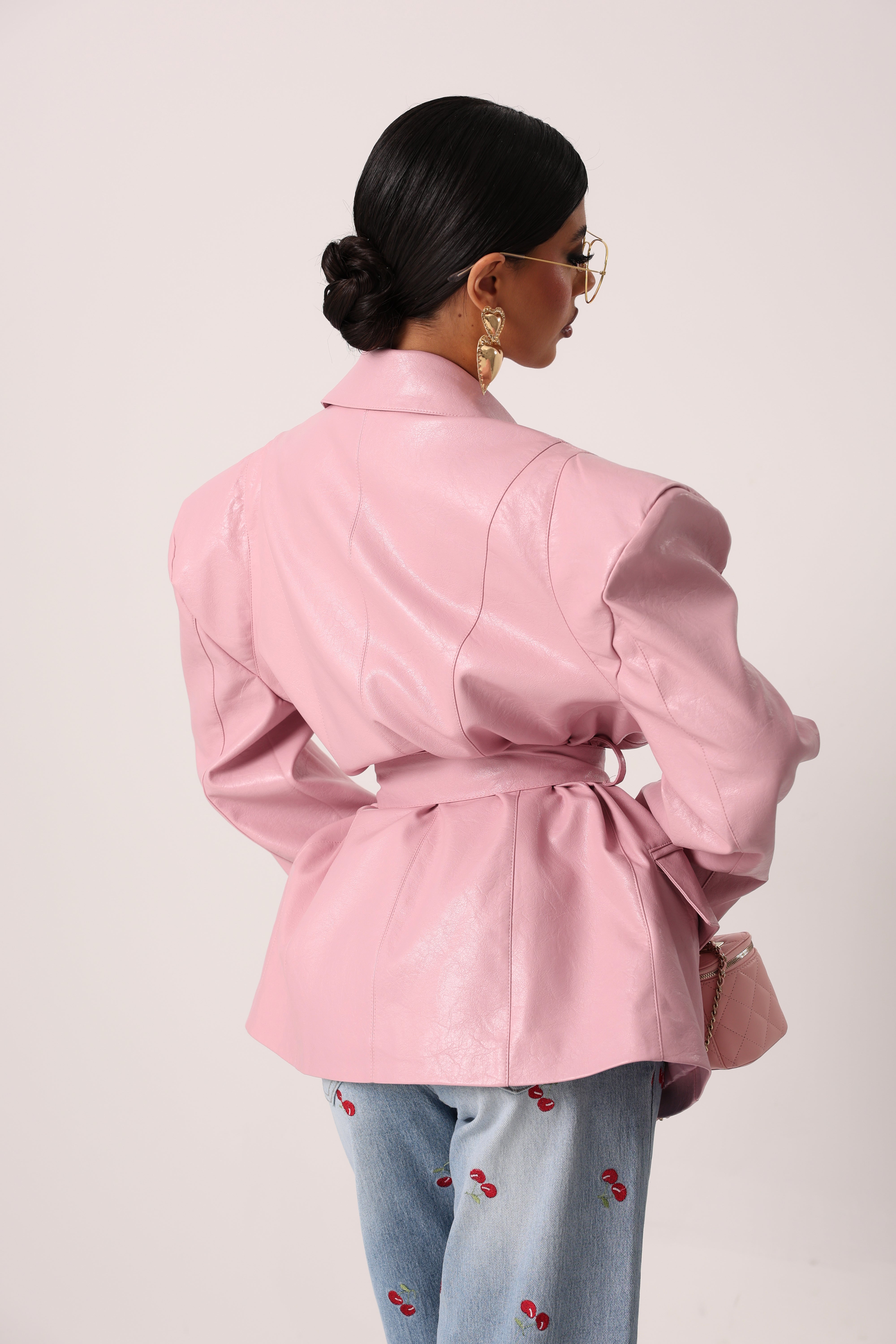 GIACCA ECOPELLE BIRGIT ROSA