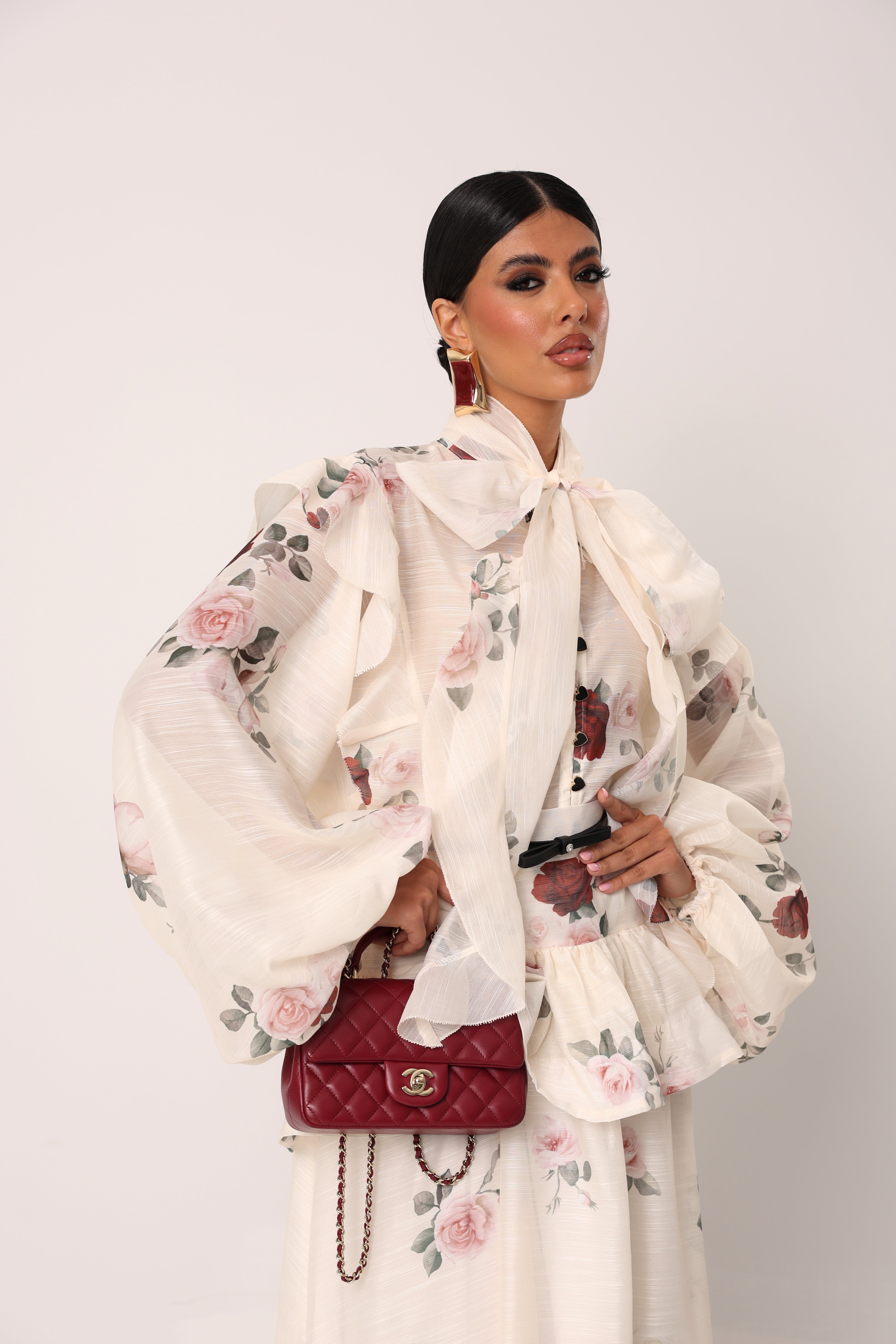 COORDINATO FLOREALE POLLY PANNA