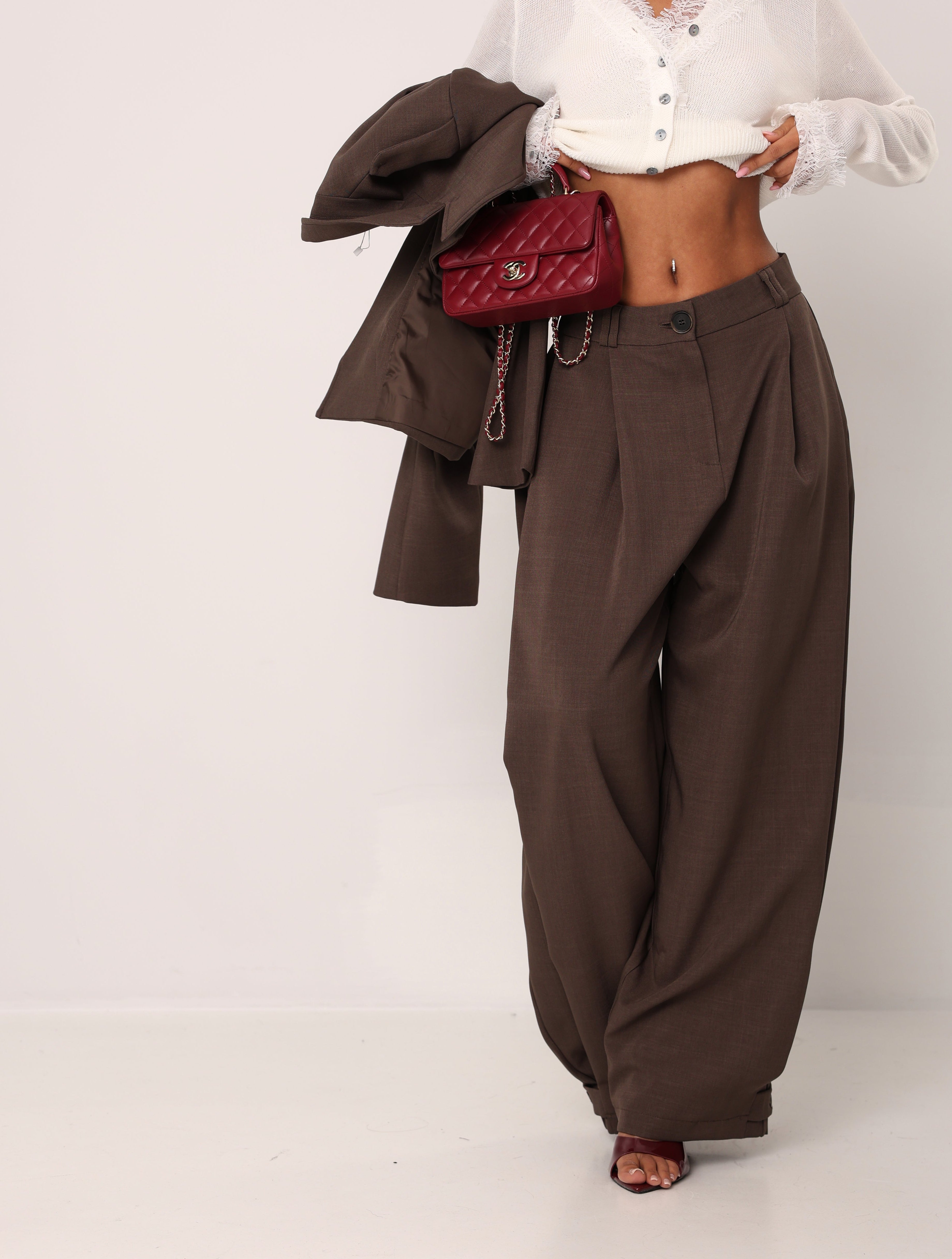 PANTALONI PINCES JESHUA CHOCO