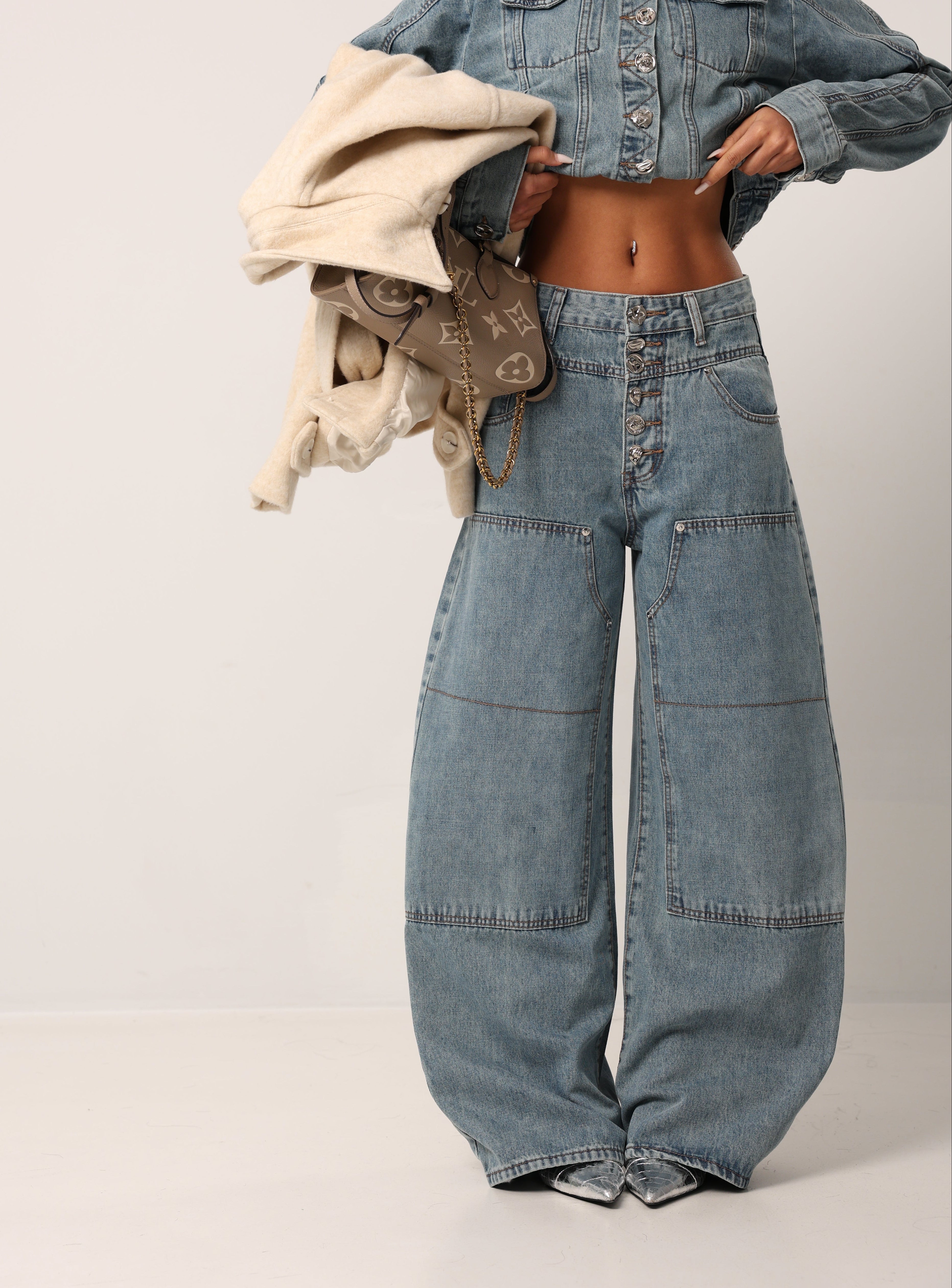 JEANS BOTTONCINI DRACO DENIM