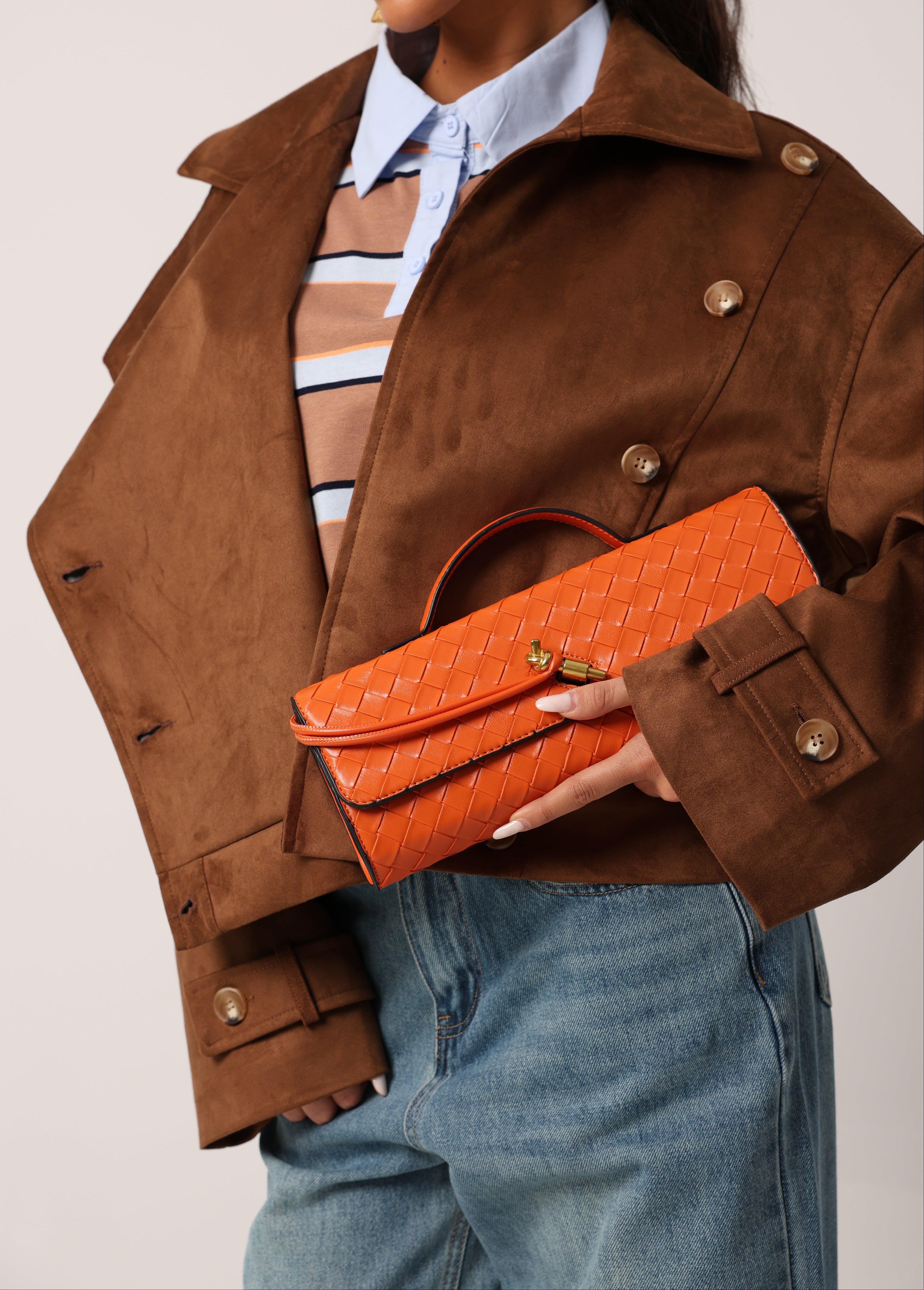CLUTCH ELETTRA ARANCIO