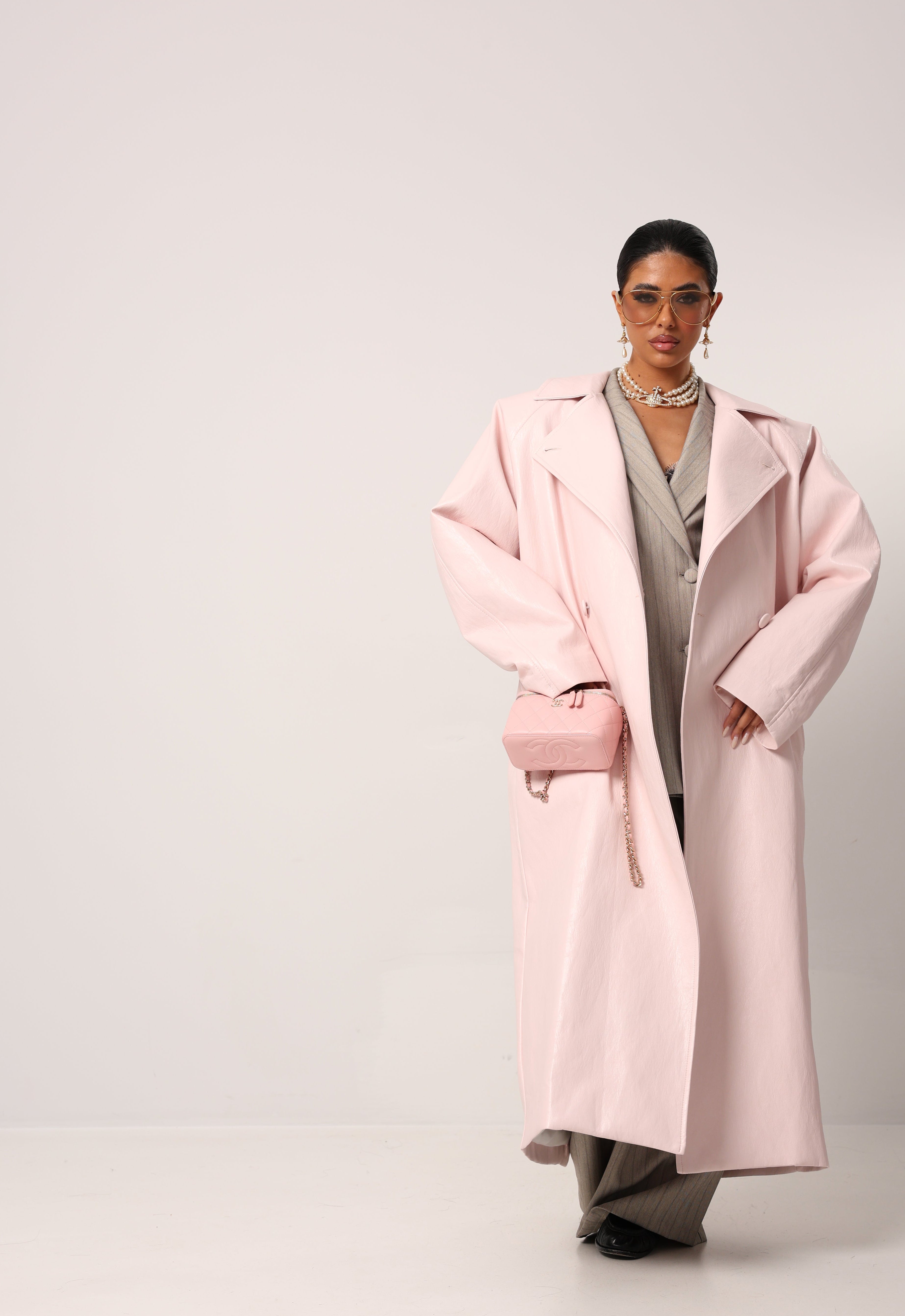 TRENCH ECOPELLE ANASTASIA ROSA BY LUMINA