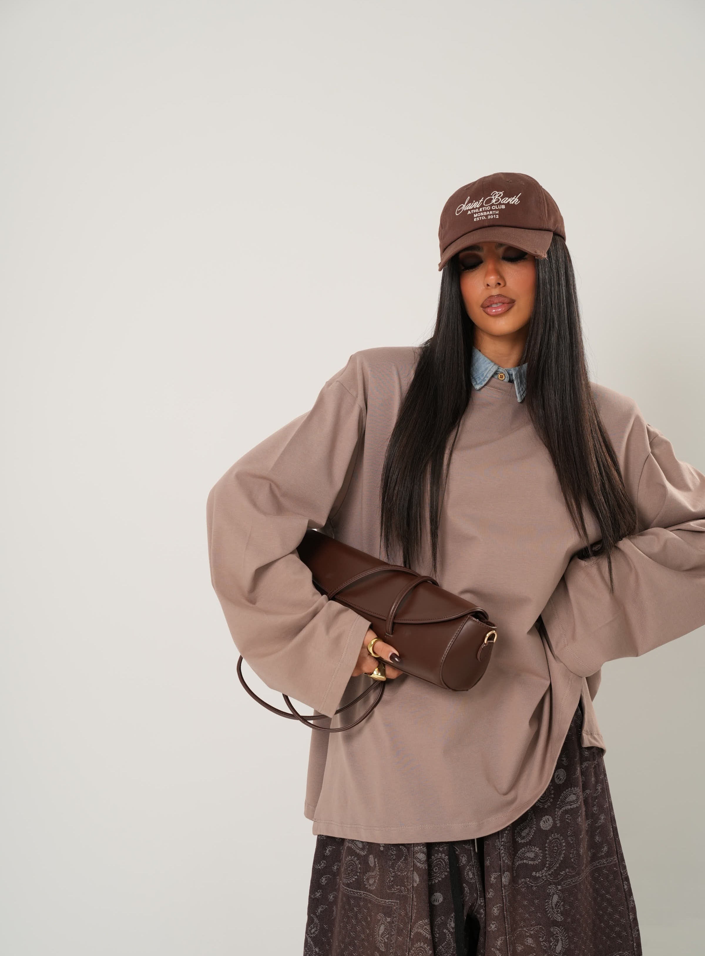 MAGLIA SPALLINE ZAYN FANGO