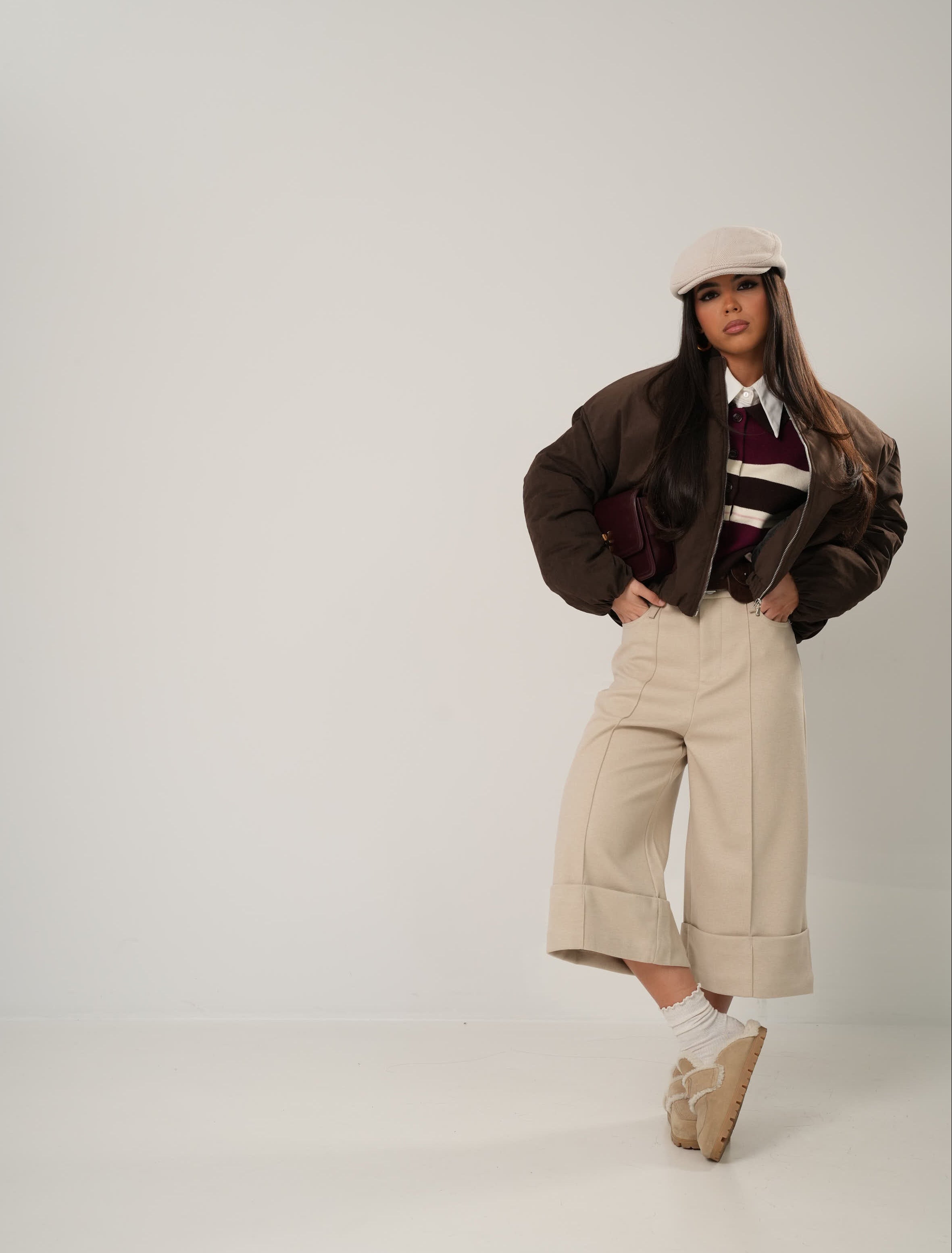 BOMBER MILLY MARRONE BY LUMINA