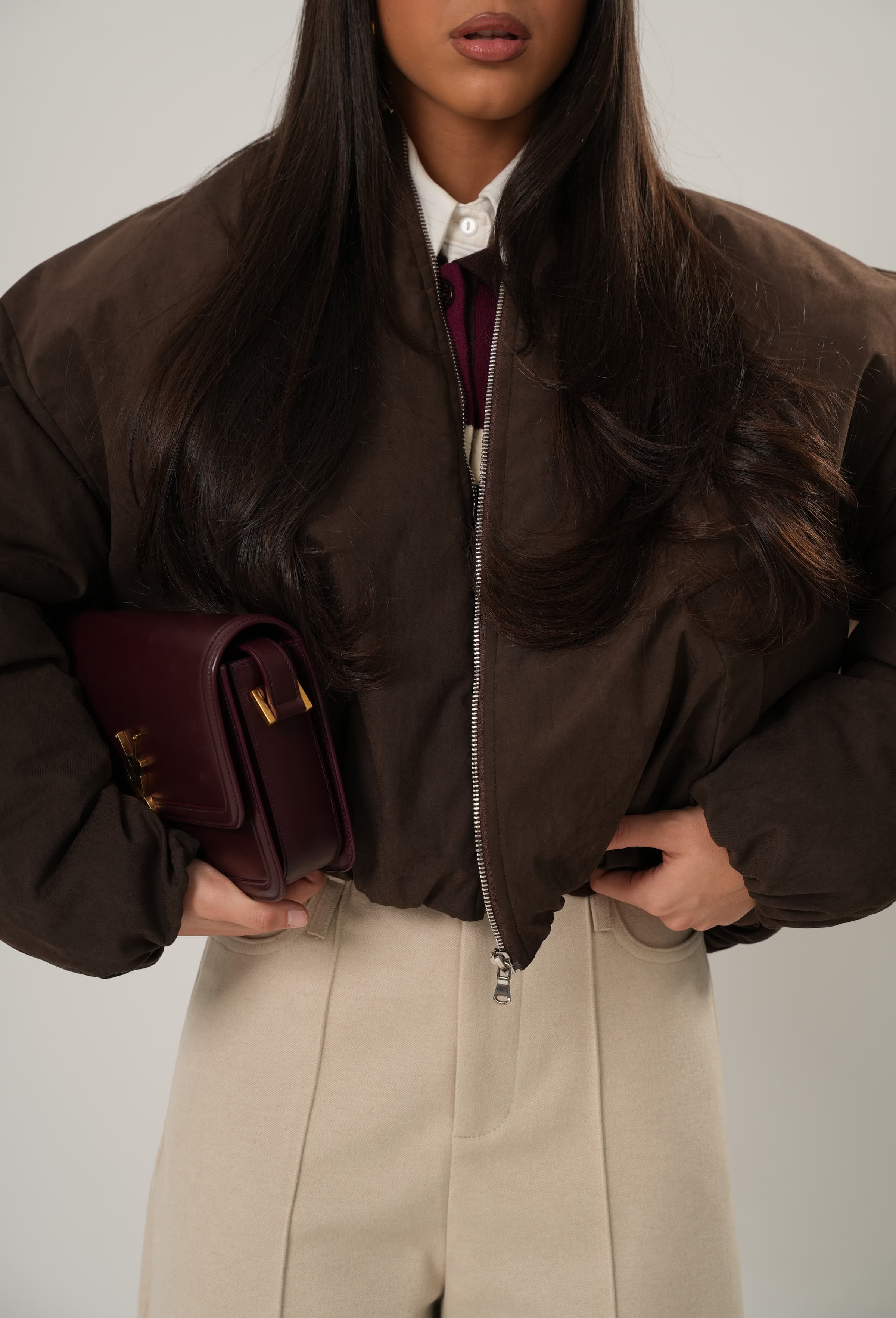 BOMBER MILLY MARRONE BY LUMINA