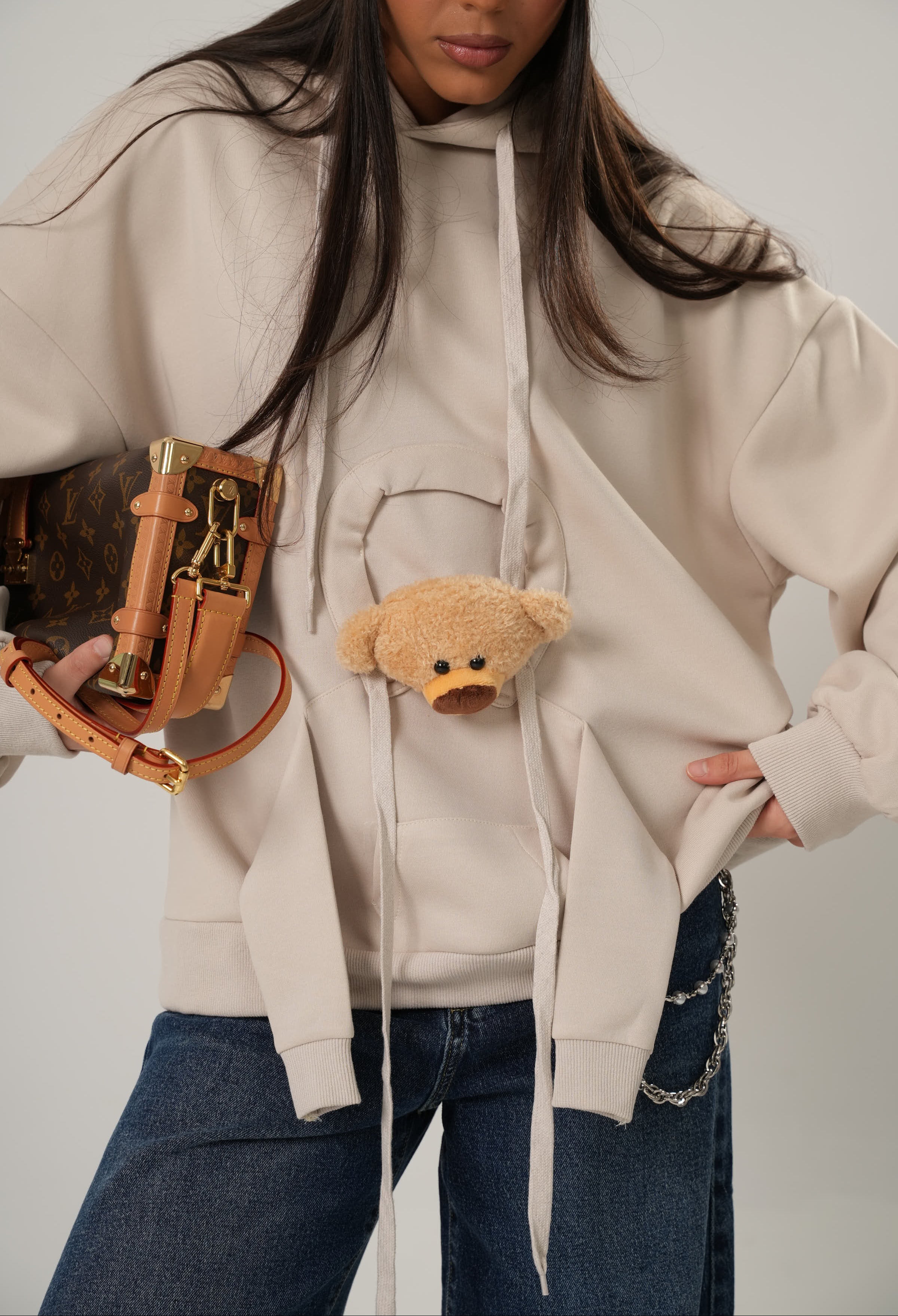 FELPA ORSACCHIOTTO BEIGE