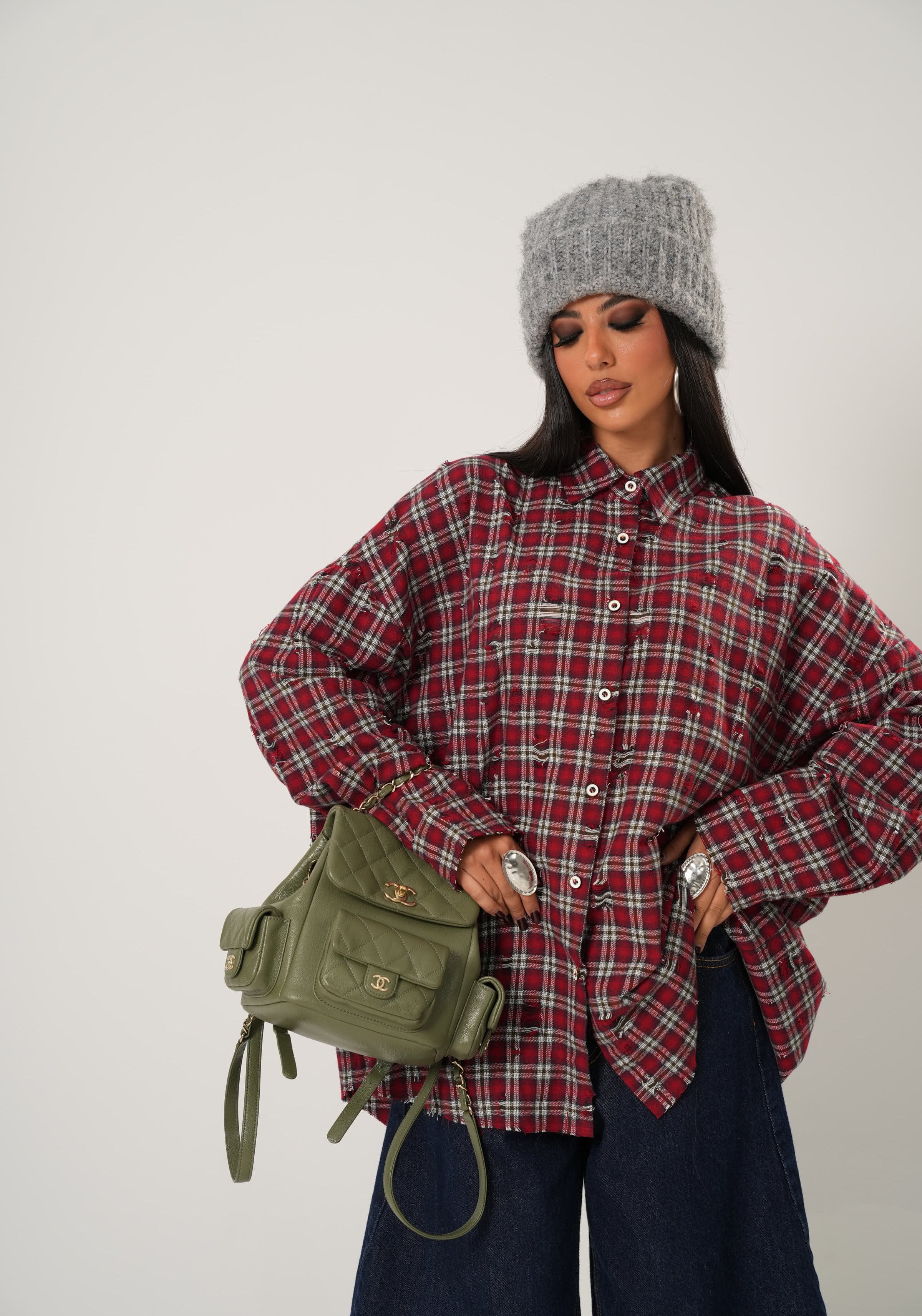 CAMICIA TARTAN ROSALINA ROSSA