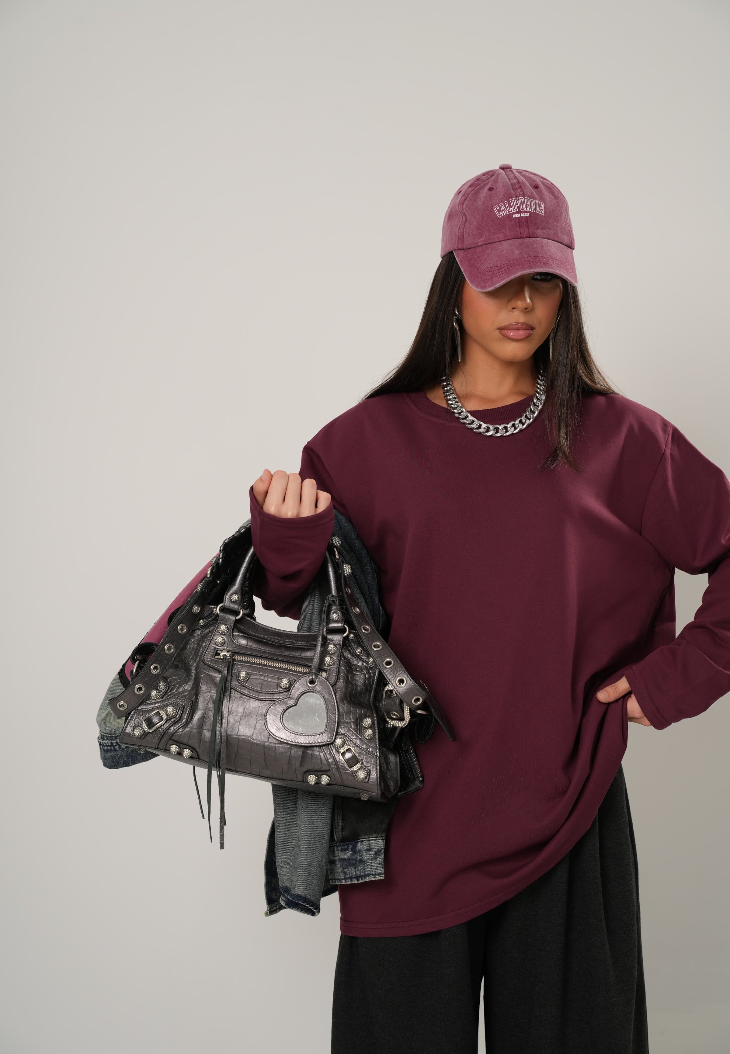 MAGLIA SPALLINE MAIKA BORDEAUX