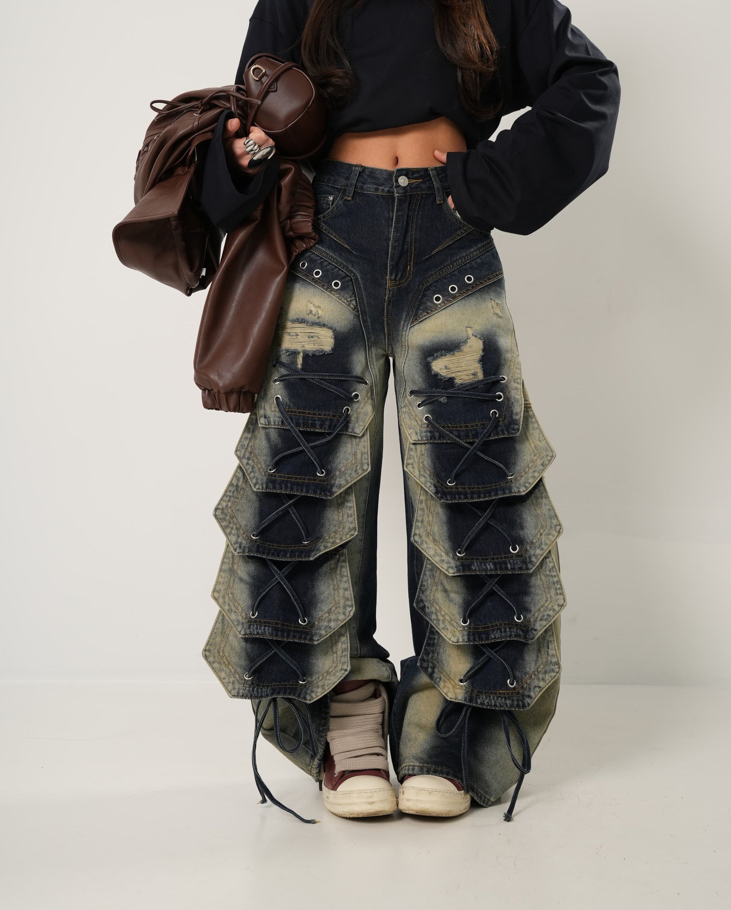 JEANS STRINGHE FLY SFUMATO