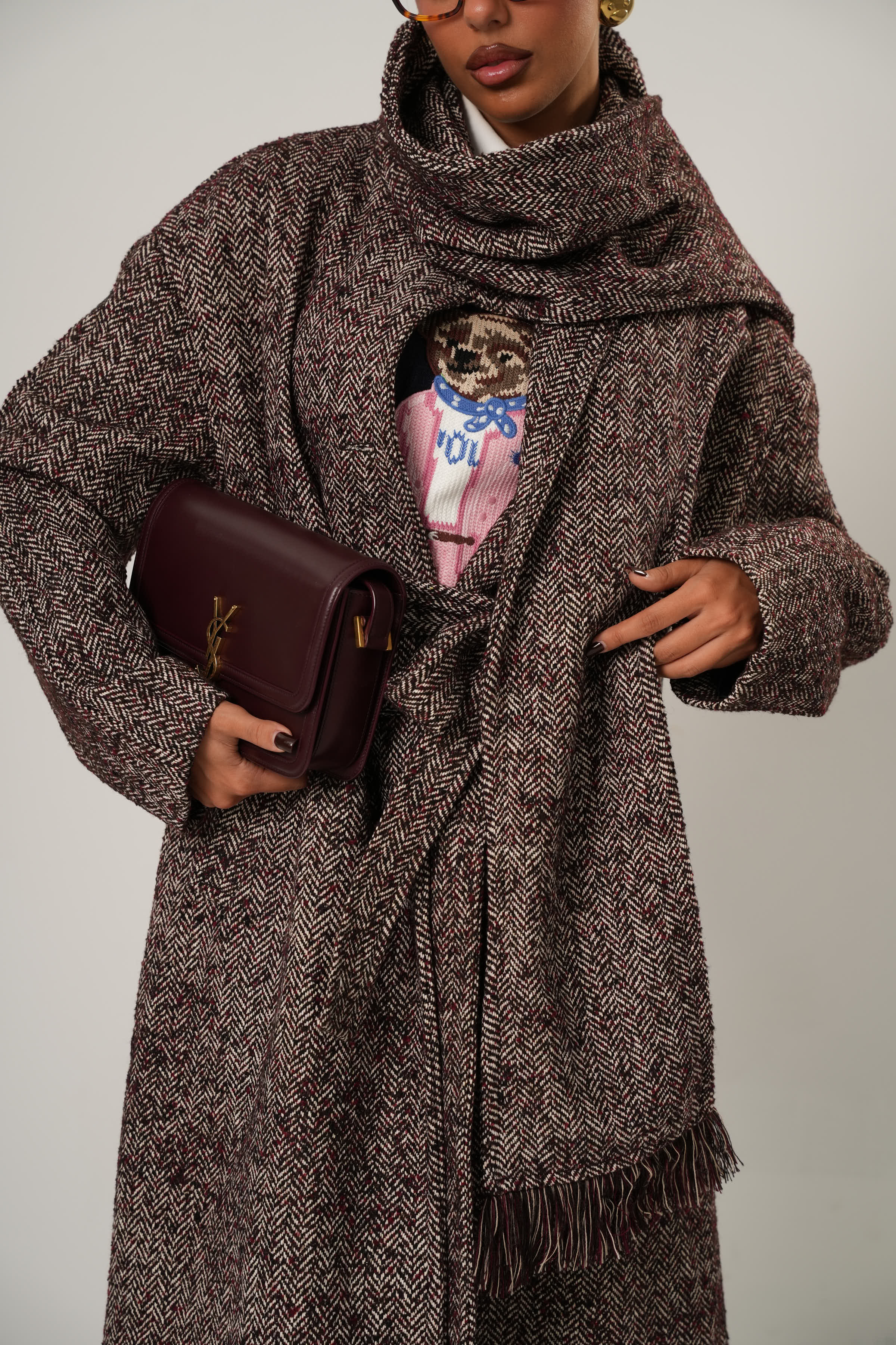 CAPPOTTO SPIGATO MAGGIE BORDEUAX BY LUMINA