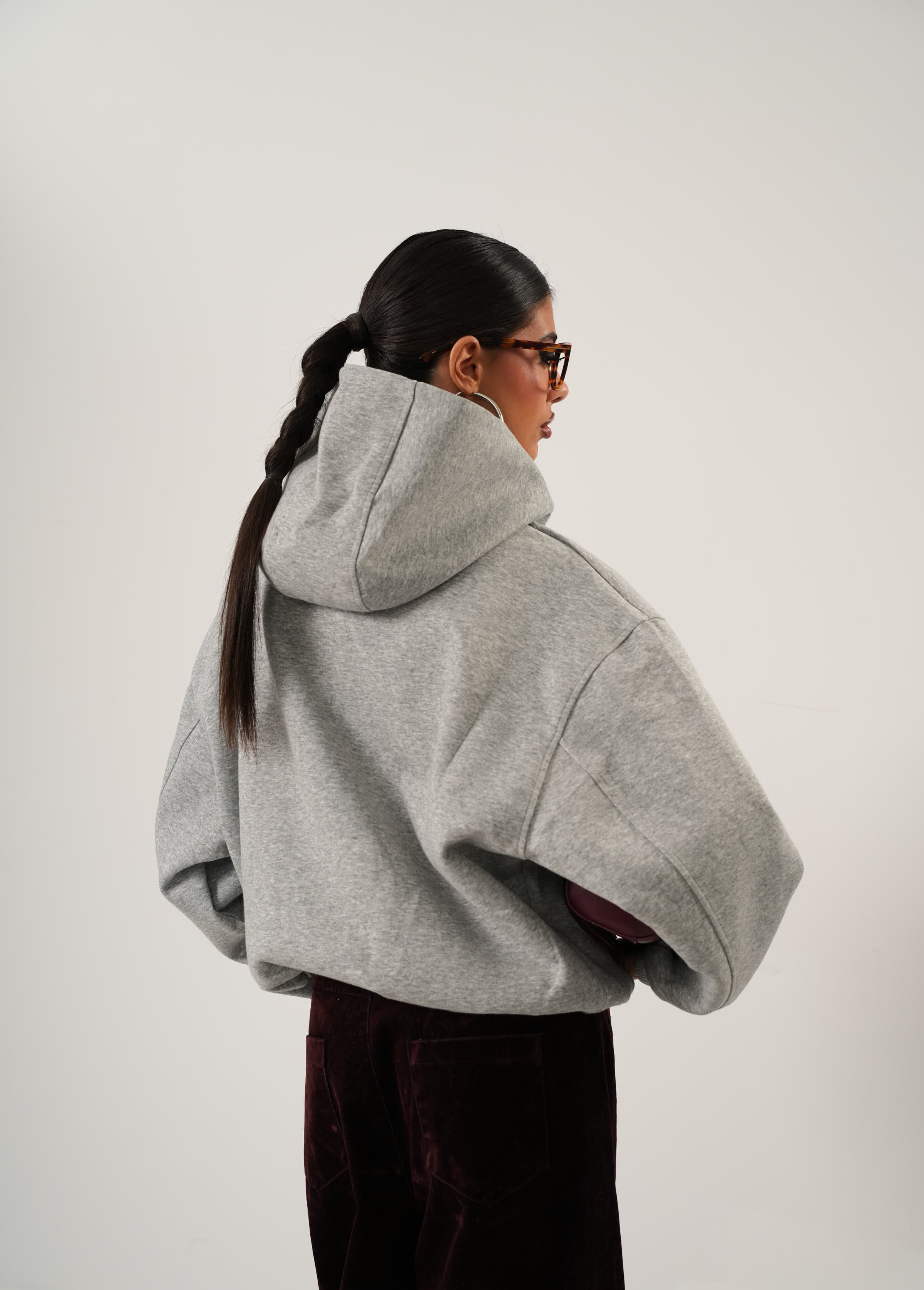 FELPA OVERSIZE MIRAGE GRIGIA