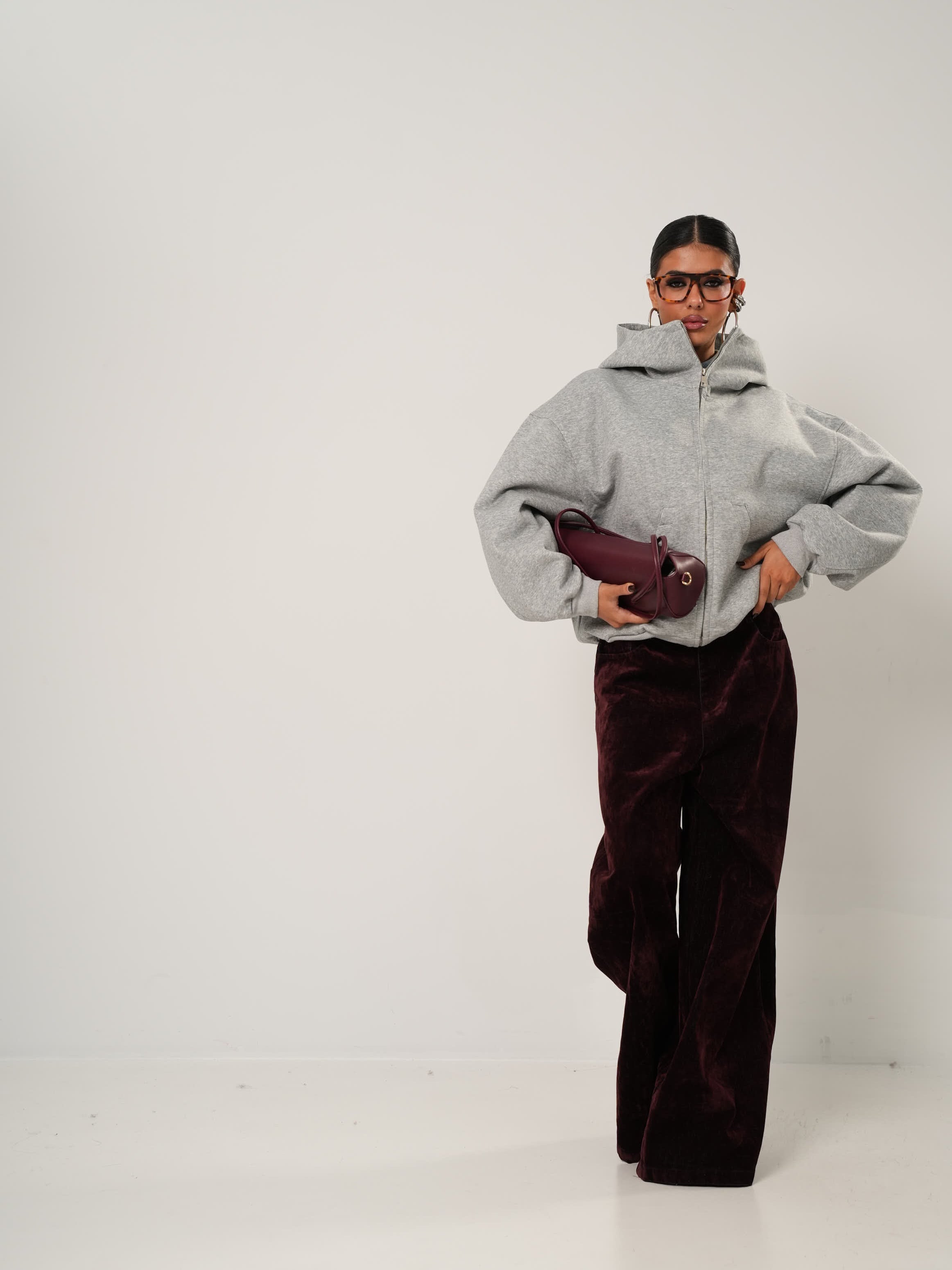 FELPA OVERSIZE MIRAGE GRIGIA