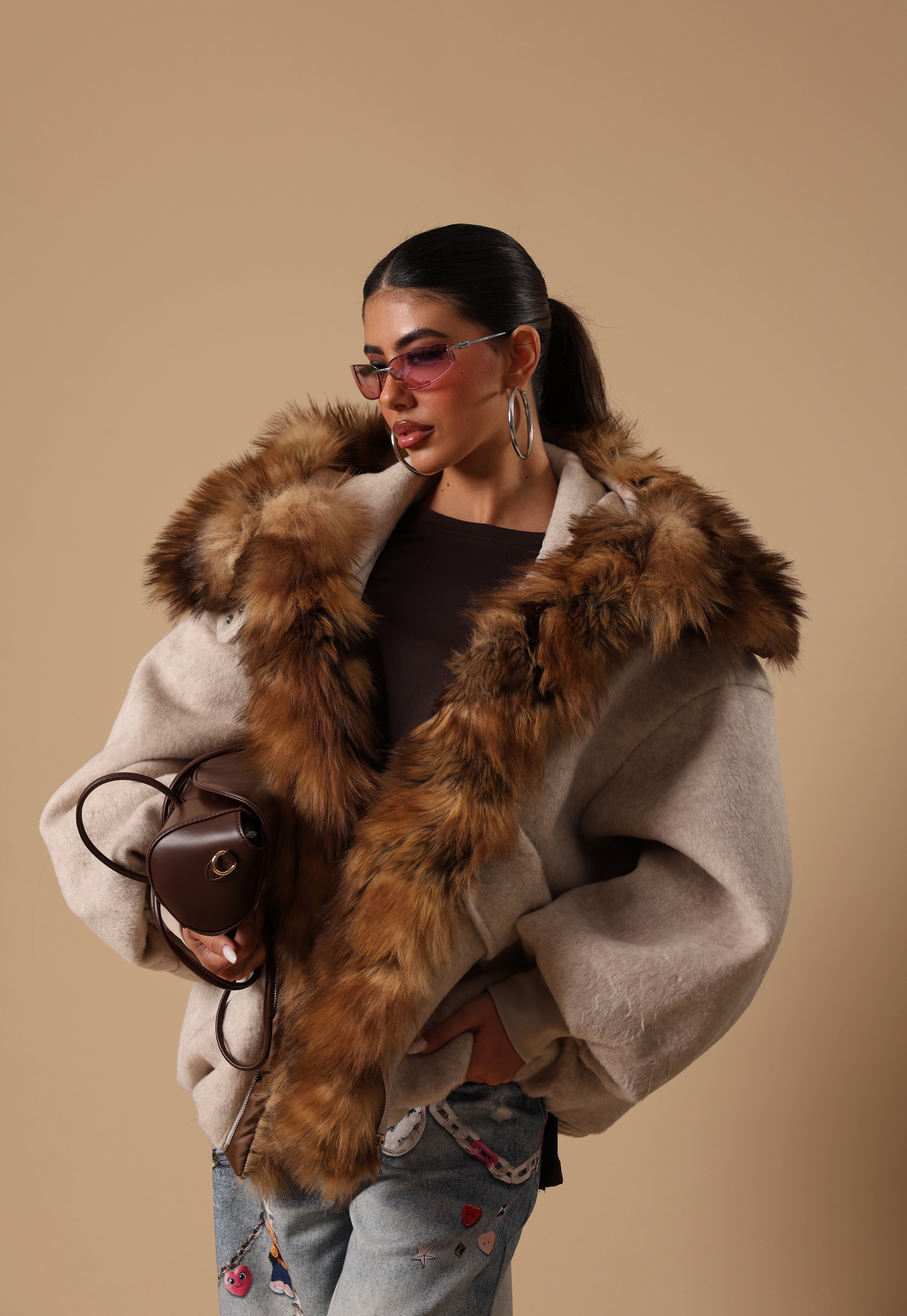 GIUBBINO CAPPUCCIO KUMA BEIGE