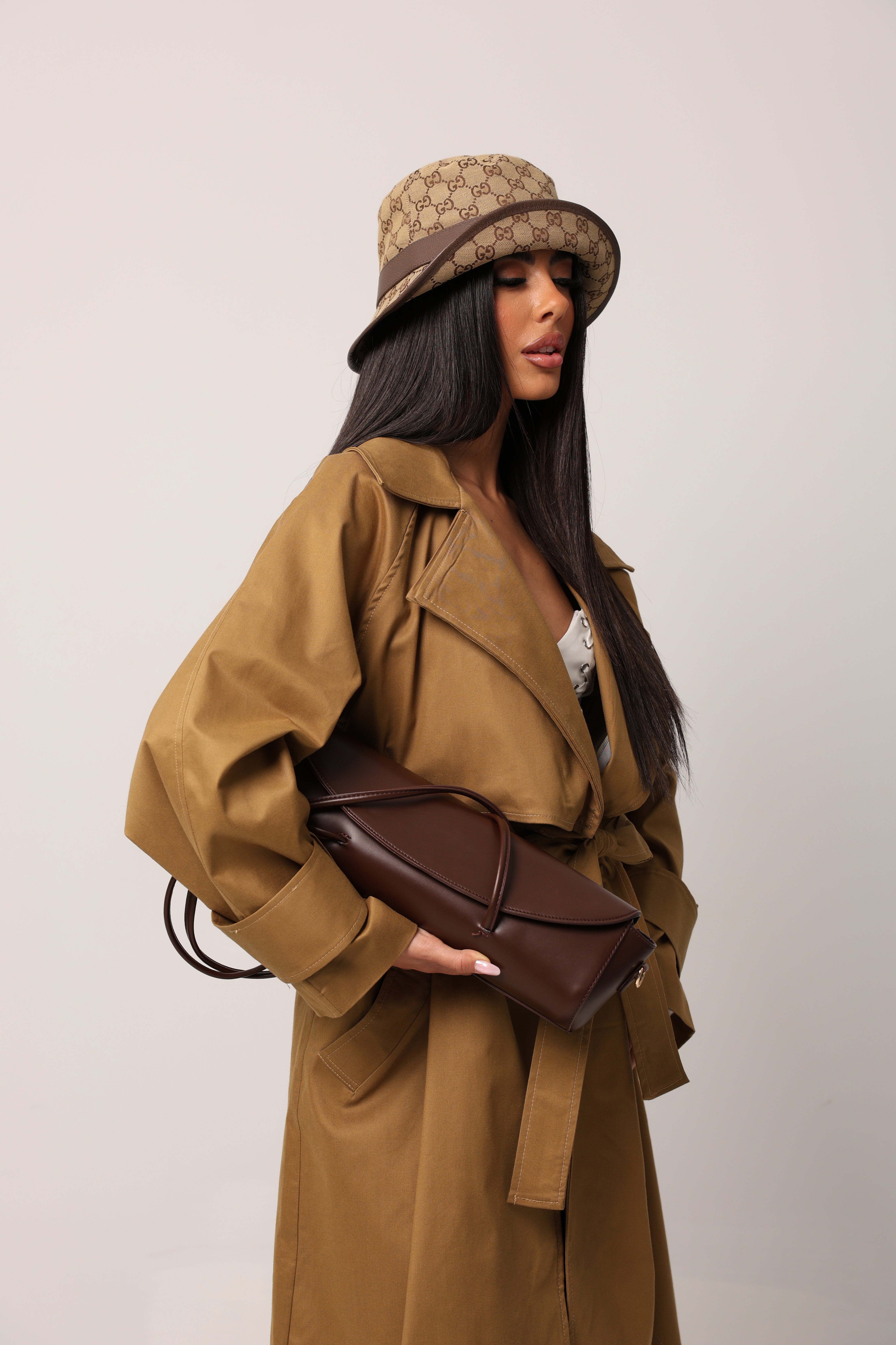 TRENCH LUNGO EILEEN KHAKI BY LUMINA