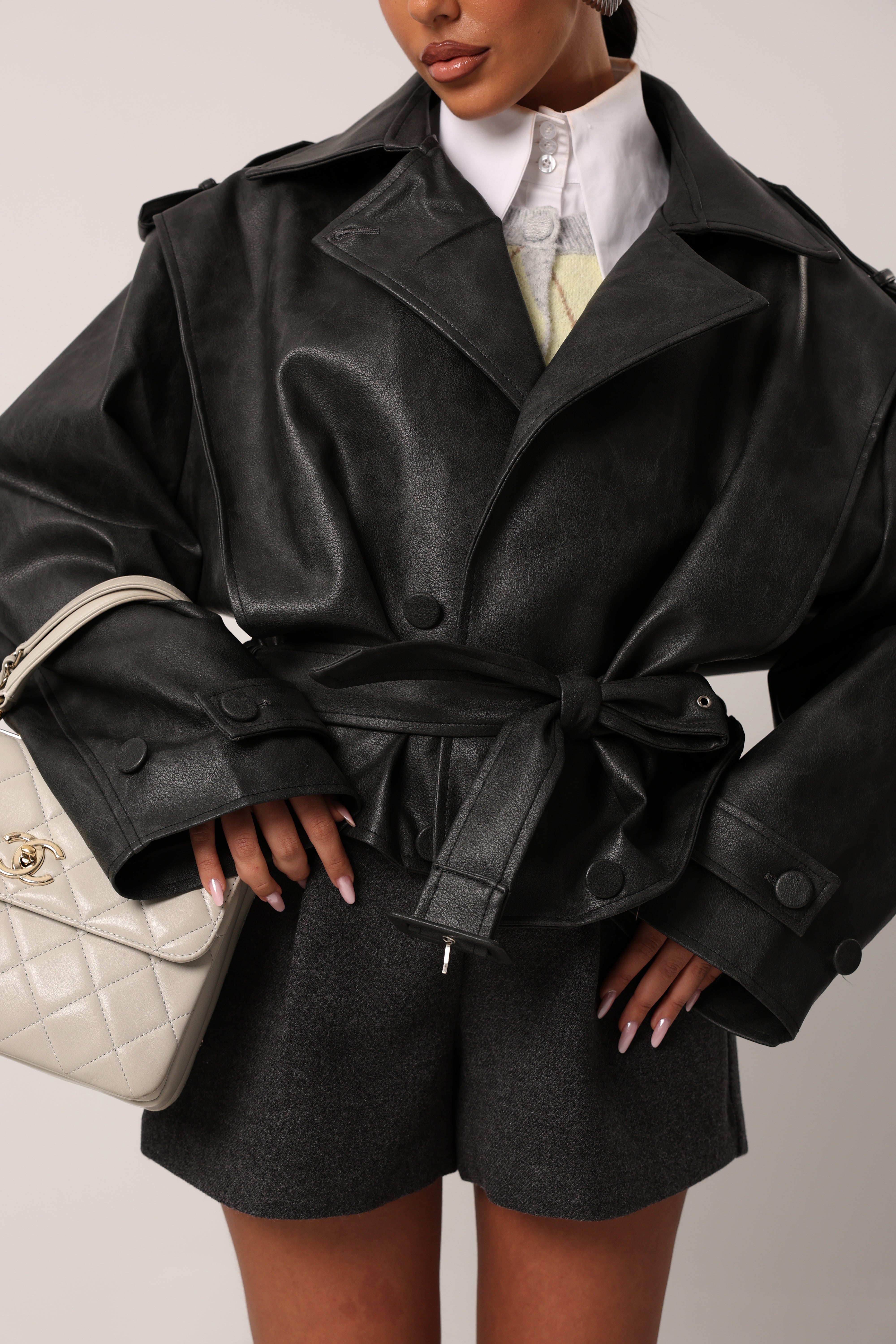 CHIODO ECOPELLE ZELANDA NERO