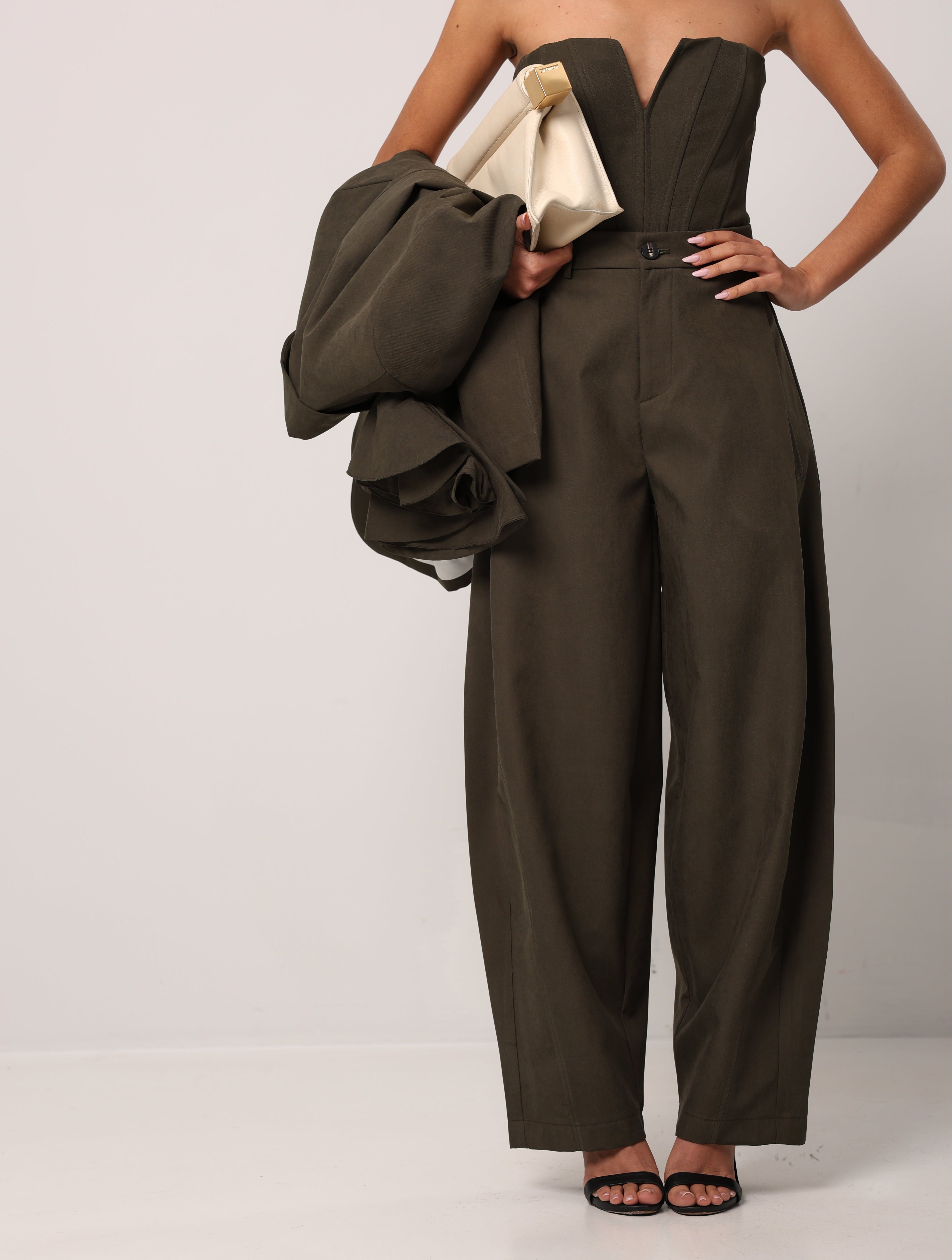 PANTALONI BALLOON BONNIE VERDE BY LUMINA